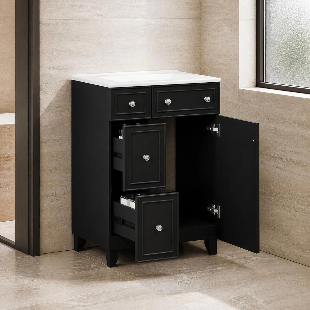 ELEMENT ACE 18.3 Inch Freestanding Bathroom Vanity Cabinet