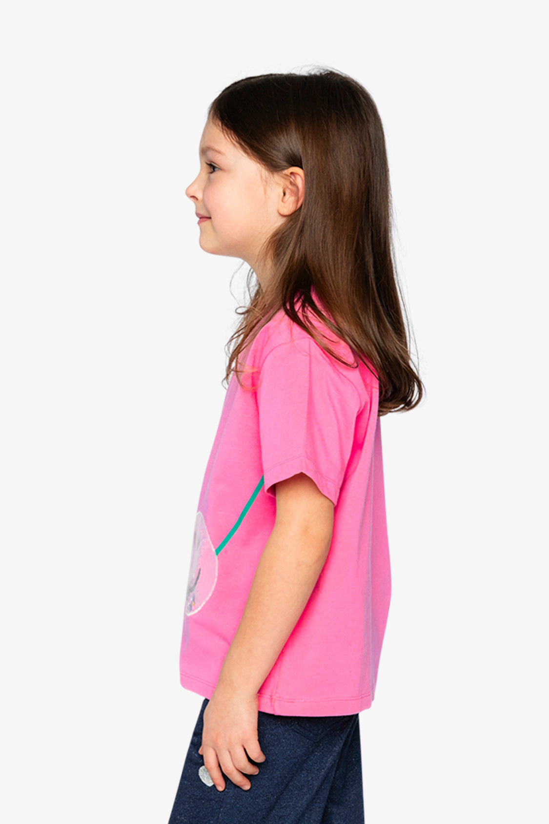 Deux par Girls Sequin Smiley Jersey T-Shirt
