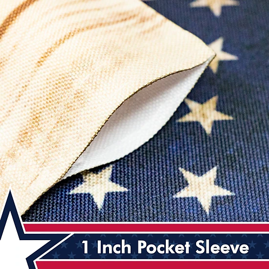 G128 God Bless America Patriotic USA Map Garden Flag - 12x18 Inch 150D Polyester