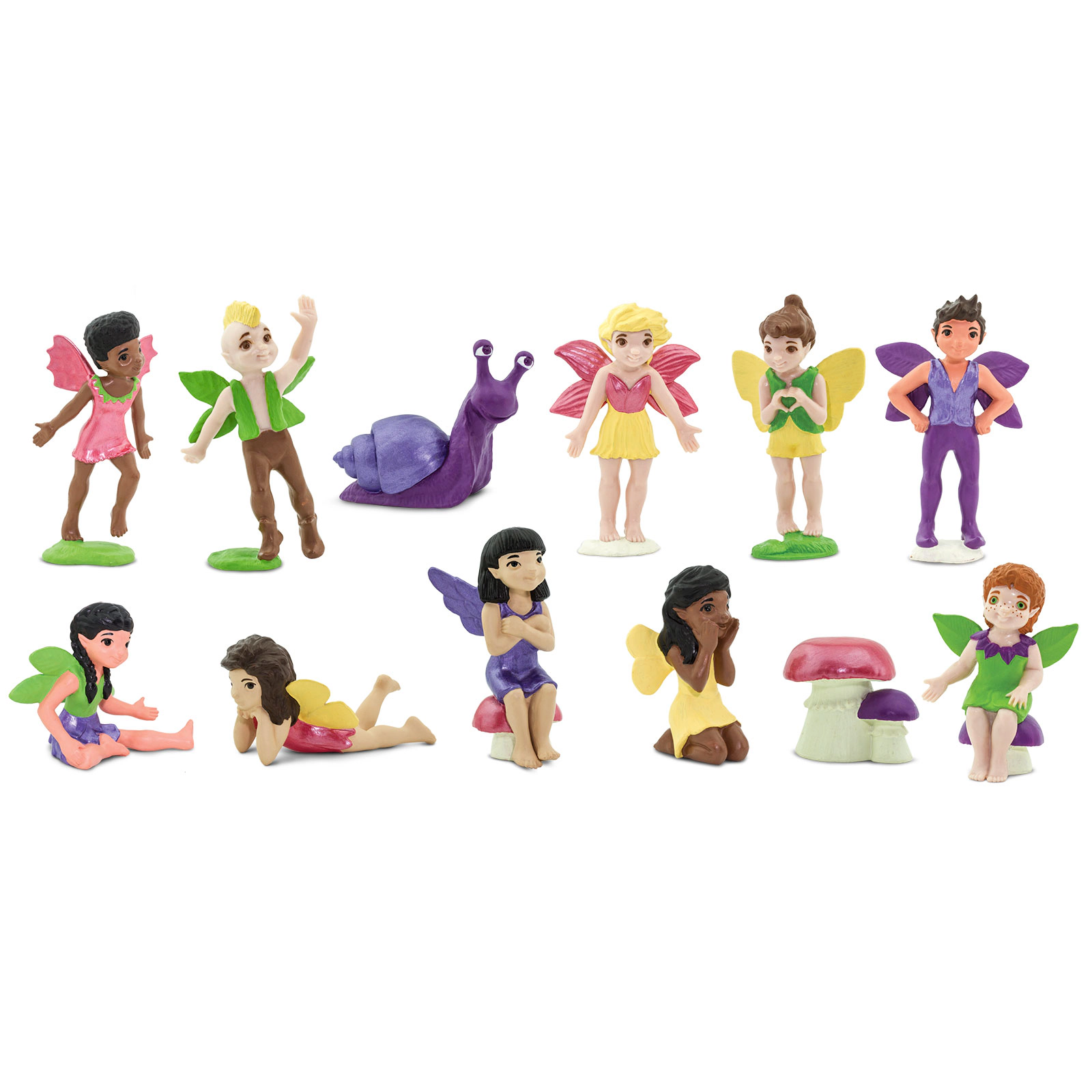 Safari Ltd. - Friendly Fairies Super TOOB - contains 12 Mini Figurines
