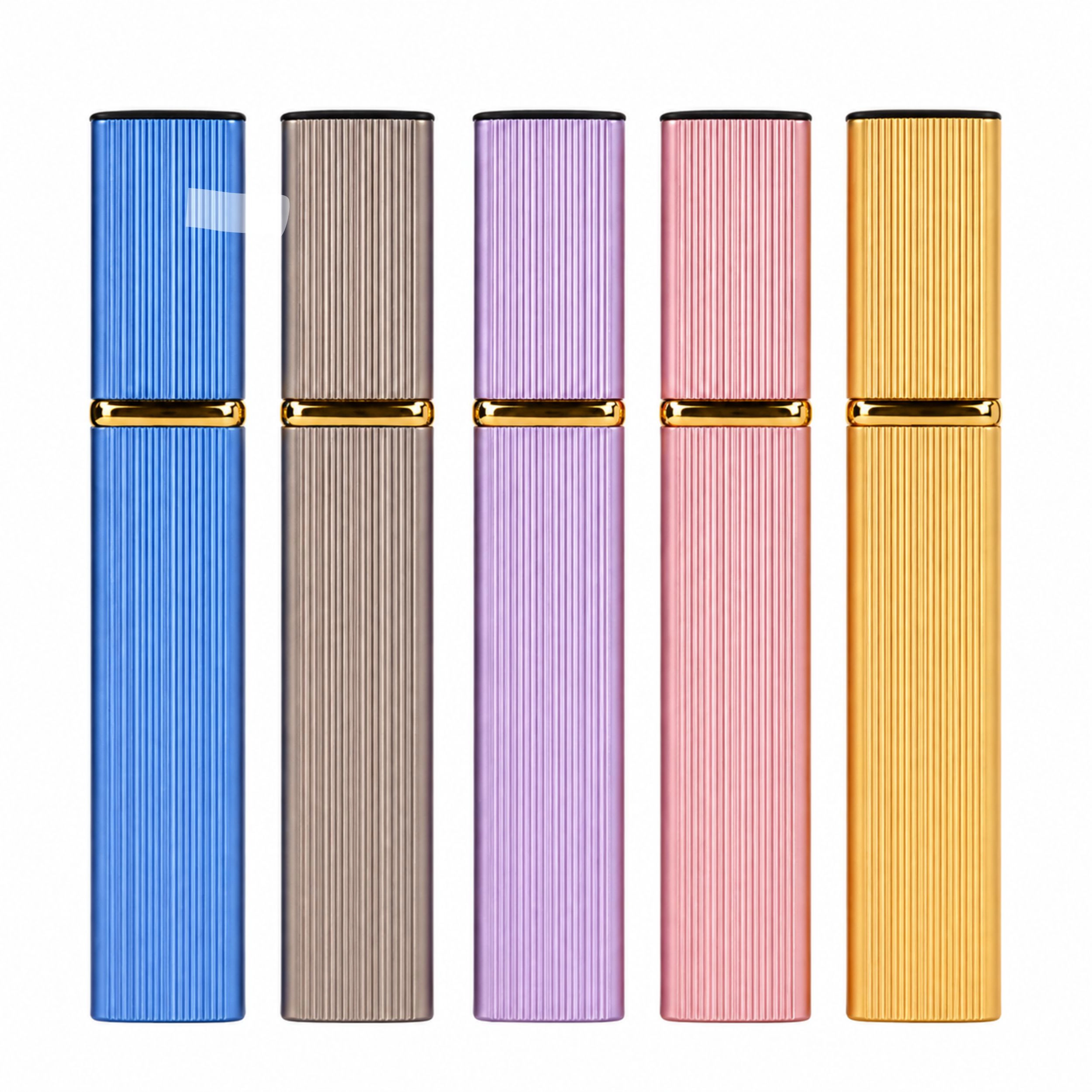 Home Collection Pack of 5 12ml Refillable Perfume Atomizer Travel Spray Bottles