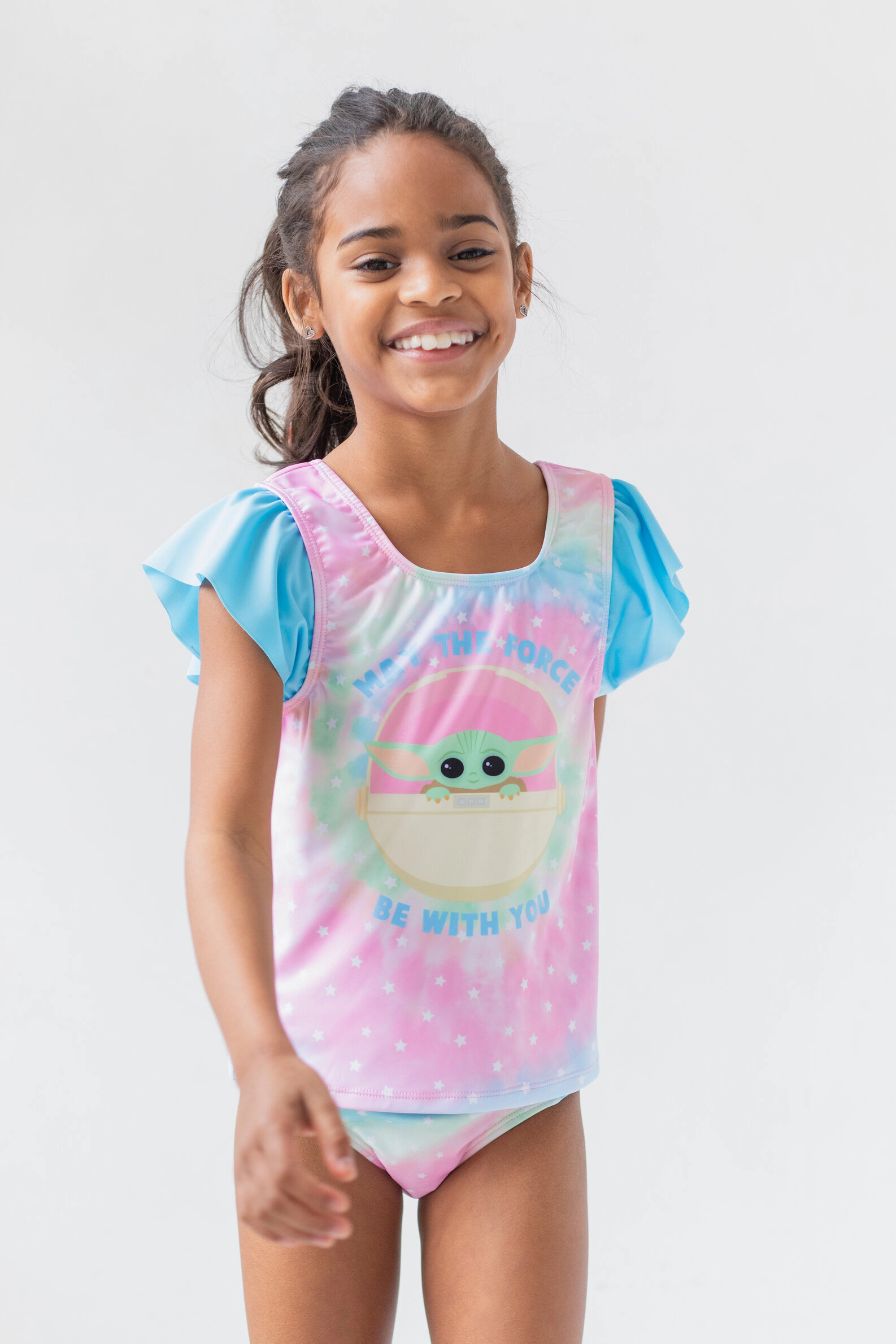 Star Wars The Mandalorian Grogu Big Girls' 2-Piece Swimwear Bathing Suit