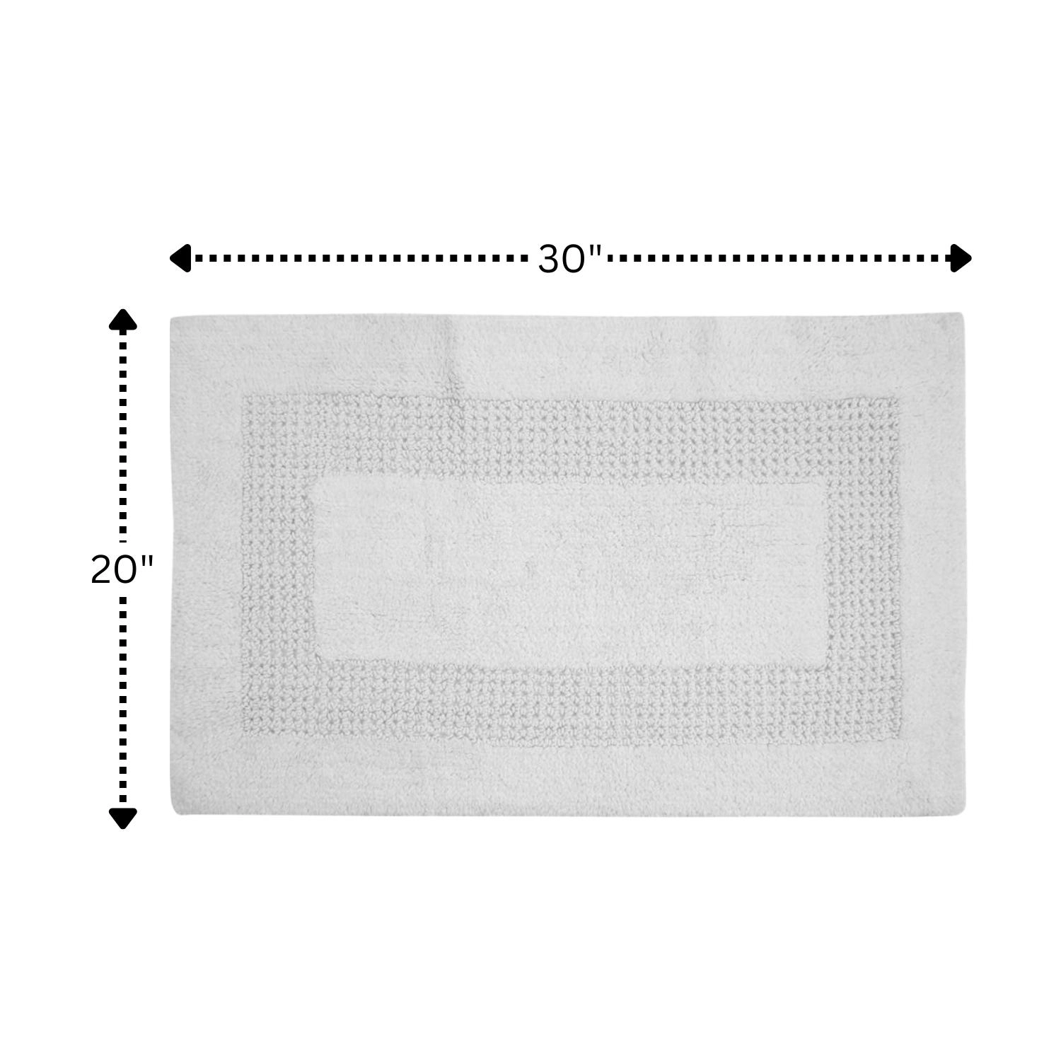 Classic Racetrack Cotton Bath Rug by Perthshire Platinum Collection