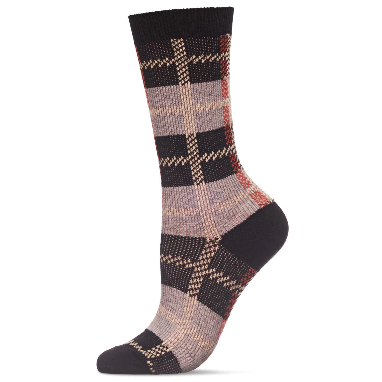 MeMoi Women's Retro Vintage Plaid Crew Socks
