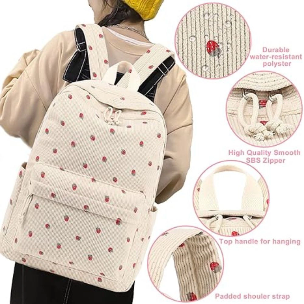 Vantrek Kids Corduroy Laptop School Bag