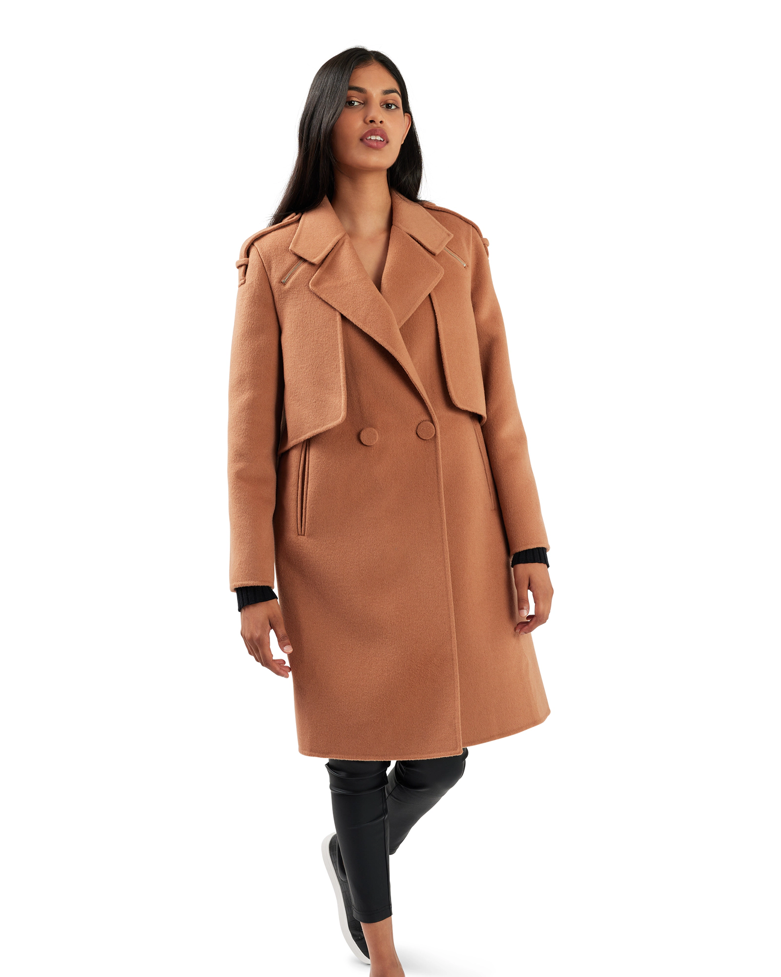 Belle & Bloom Womens Palm City Wool Blend Coat