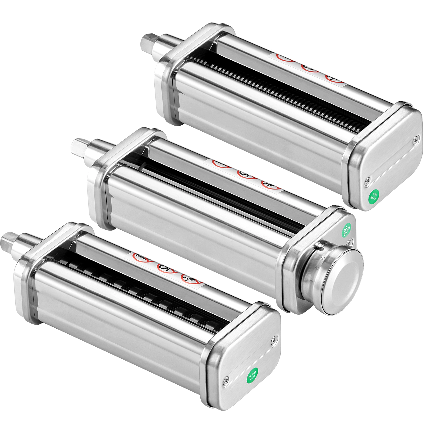 HONGGE Pasta Attachment for KitchenAid Stand Mixer Stainless Steel Roller Cutter Set Including Sheet