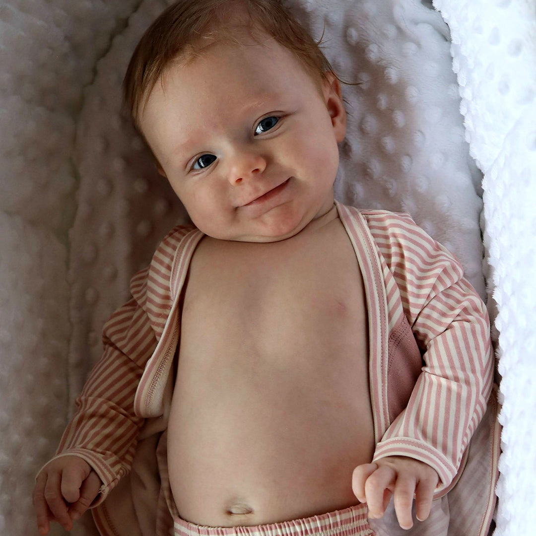 Bonsie Footie - Berry Twist, Wrap-Front Skin-to-Skin Baby