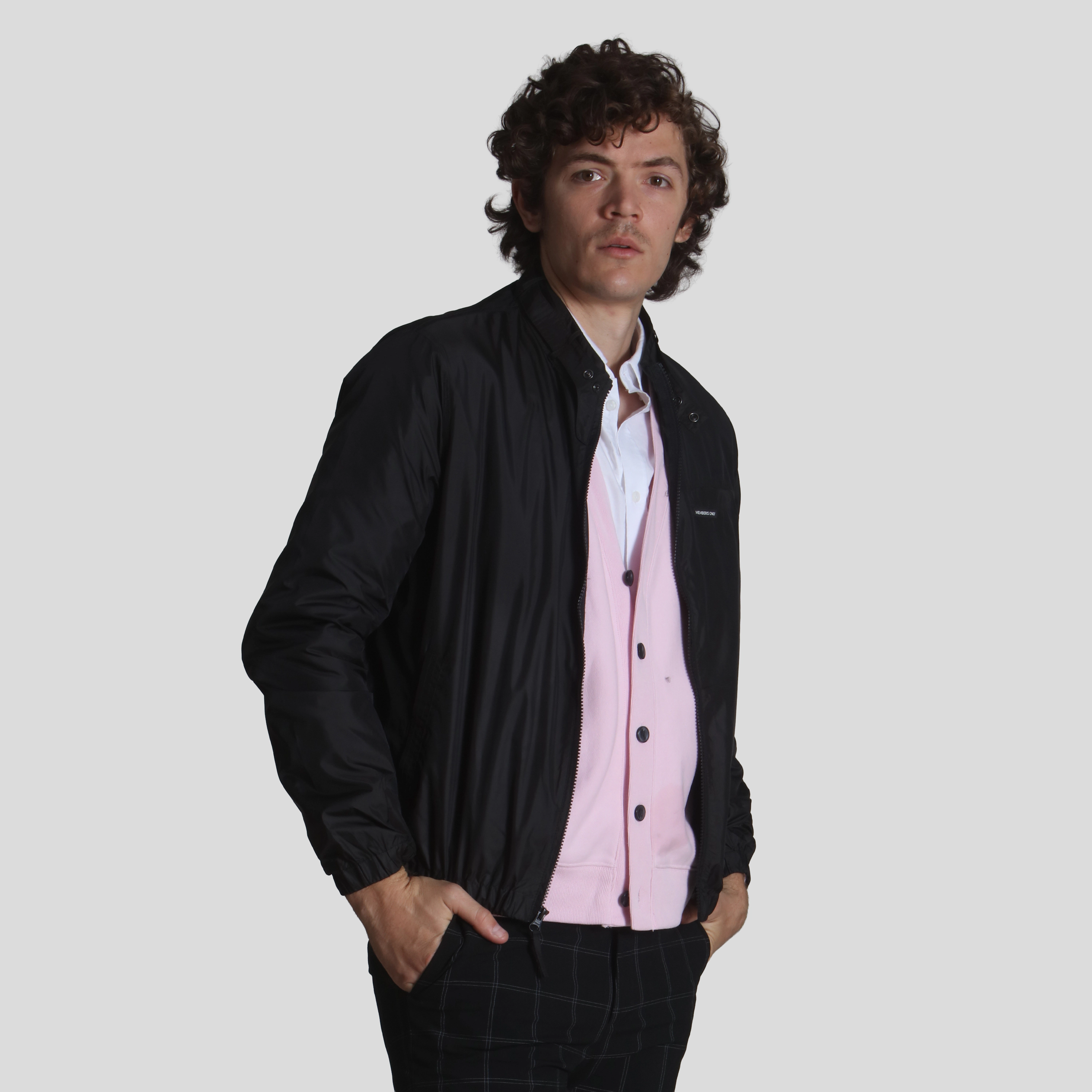 Members Only Mens Packable Windbreaker Jacket