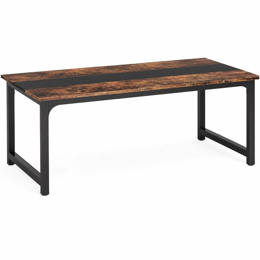 Tribesigns Farmhouse Executive Desk for Home Office and Workspaces