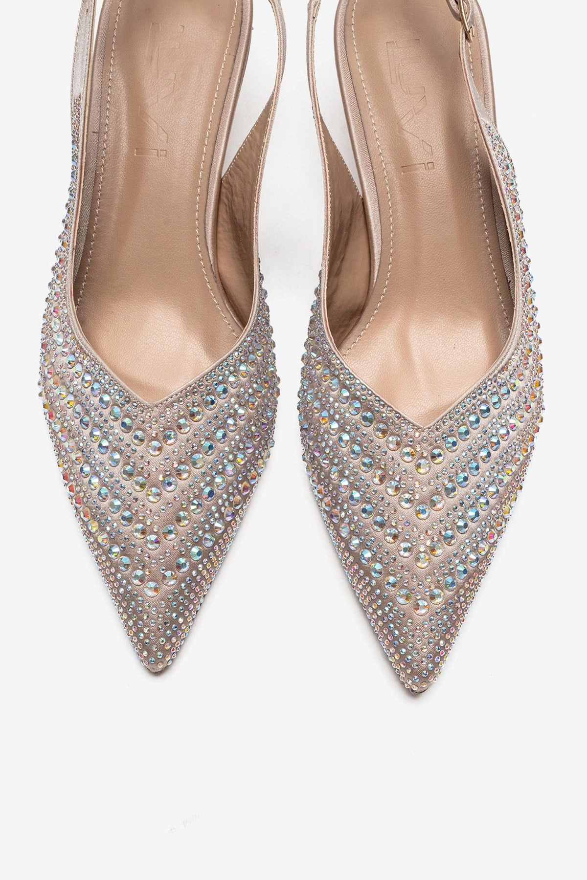 Prologue Shoes Womens Royale Embellished Kitten Heel Pump
