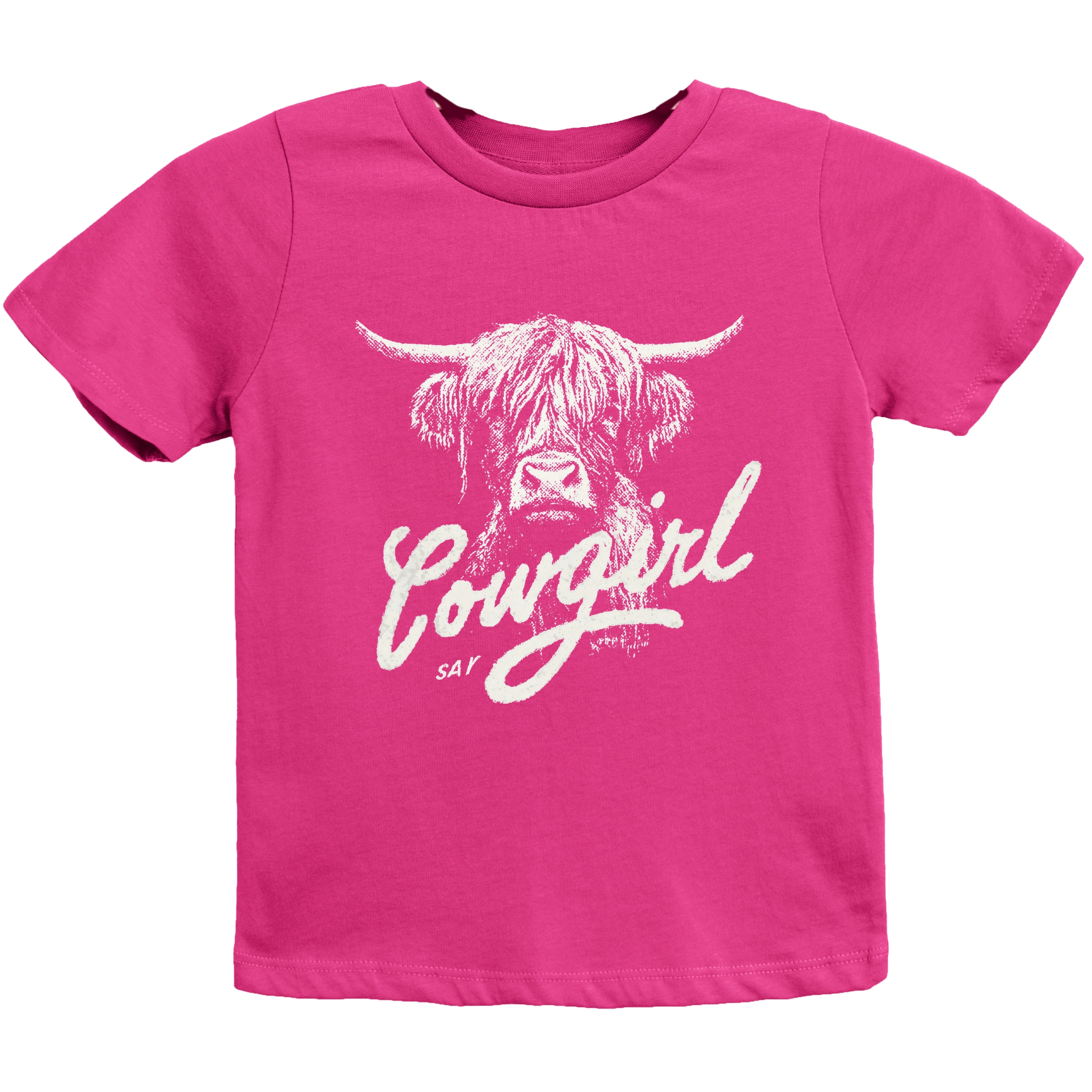The Juniper Shop - Cowgirl Highland Cow Youth Short Sleeve Graphic T-Shirt