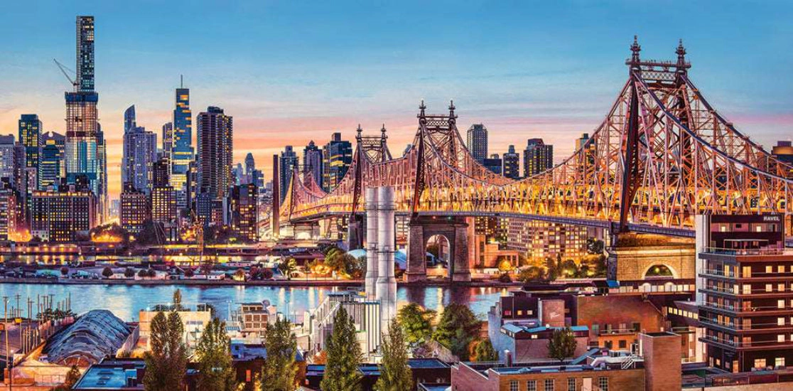 CASTORLAND 4000 Piece Jigsaw Puzzles, Good Evening New York, NYC, Puzzles of the USA, City Skyline, C-400256-2