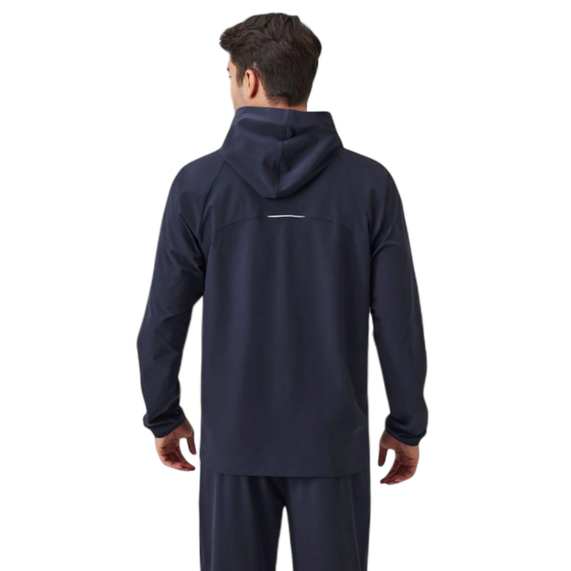 Anna-Kaci Men's Lightweight Zip-Up Hoodie Jacket with Adjustable Hood and Side Pockets