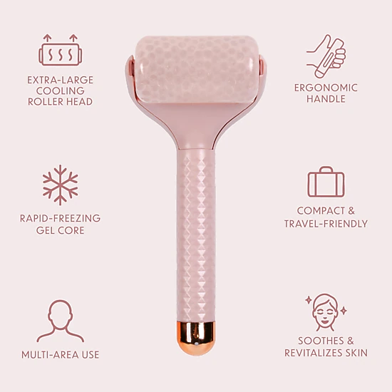 Pursonic Facial Contour & Glow Roller & Ice Facial Massage Roller Bundle – Facial Massage & Cooling Skincare Set