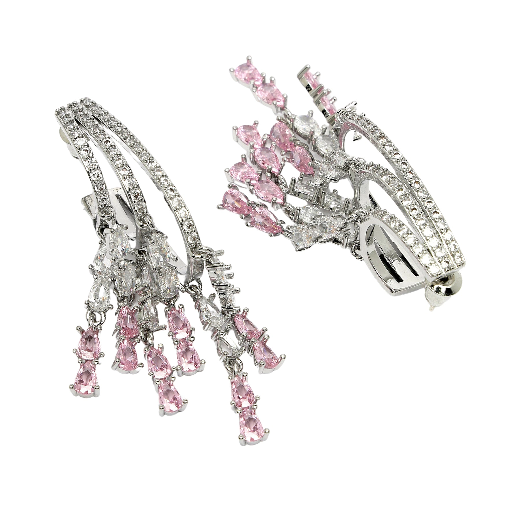 AGP PARIS Womens Diva Zirconia Drop Earrings
