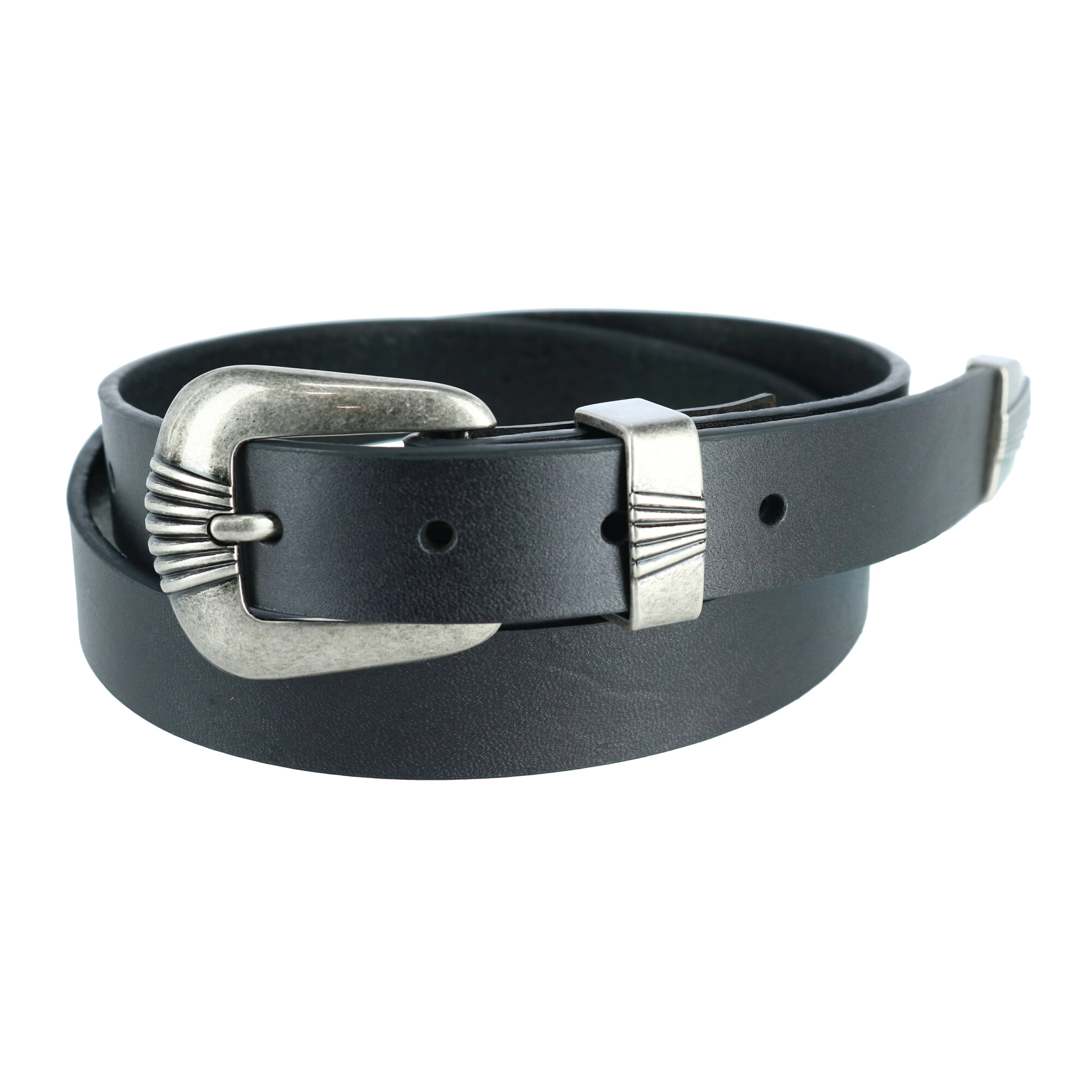 Wrangler Women's 3 Piece Belt with Veg Tanned Leather