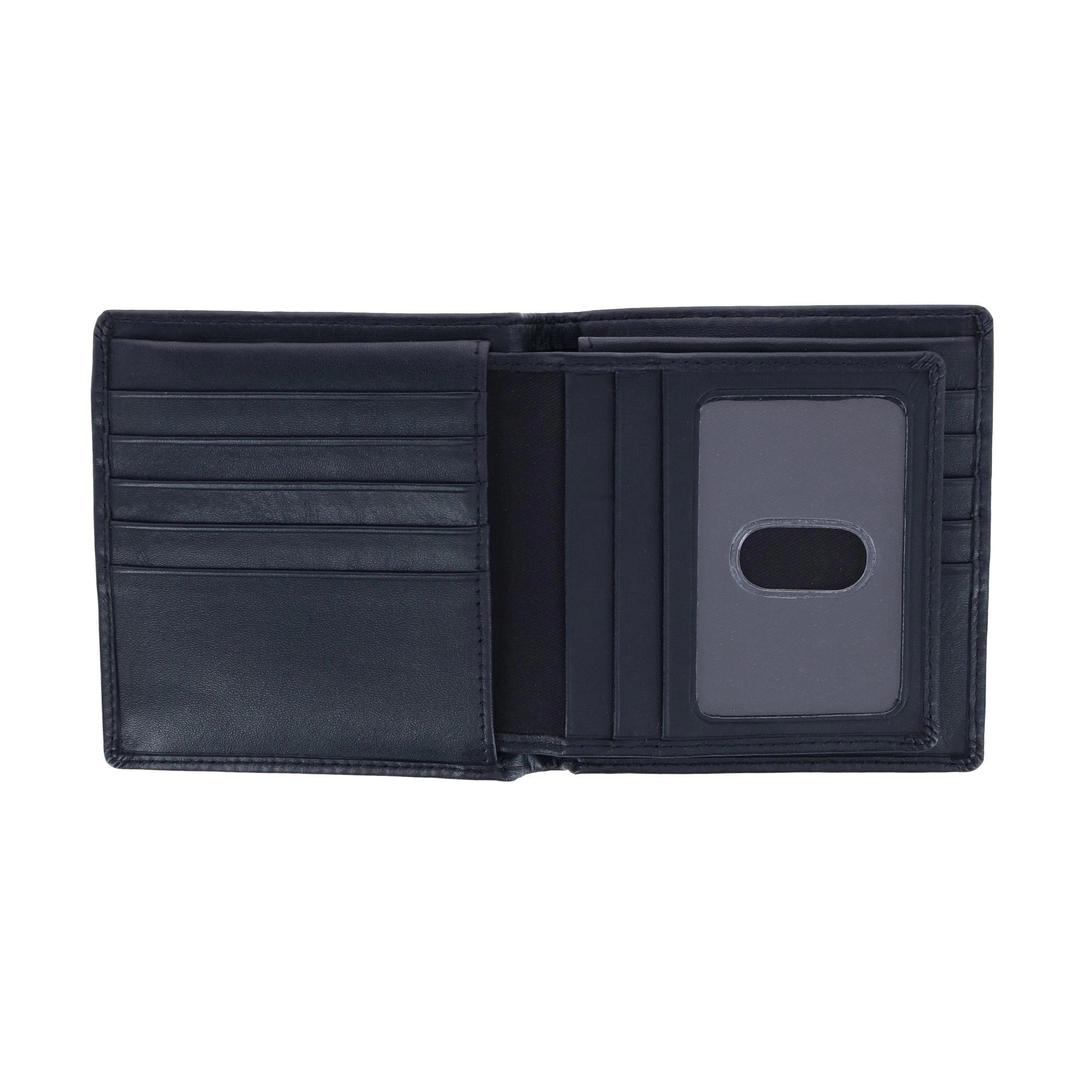 Dopp Men's Leather Regatta RFID Convertible Cardex Hipster Wallet