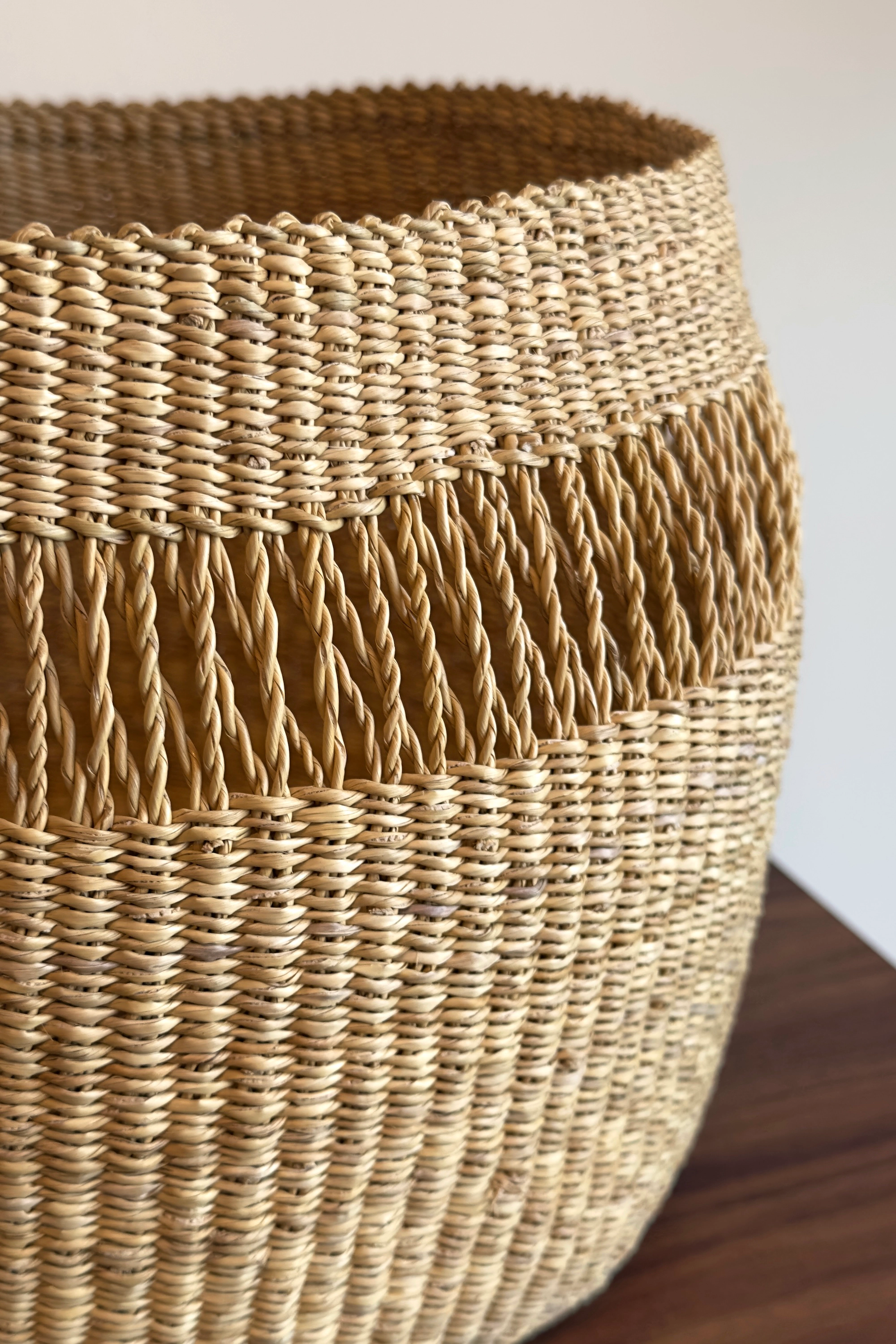 Mbare Mixed Weave Planter Basket