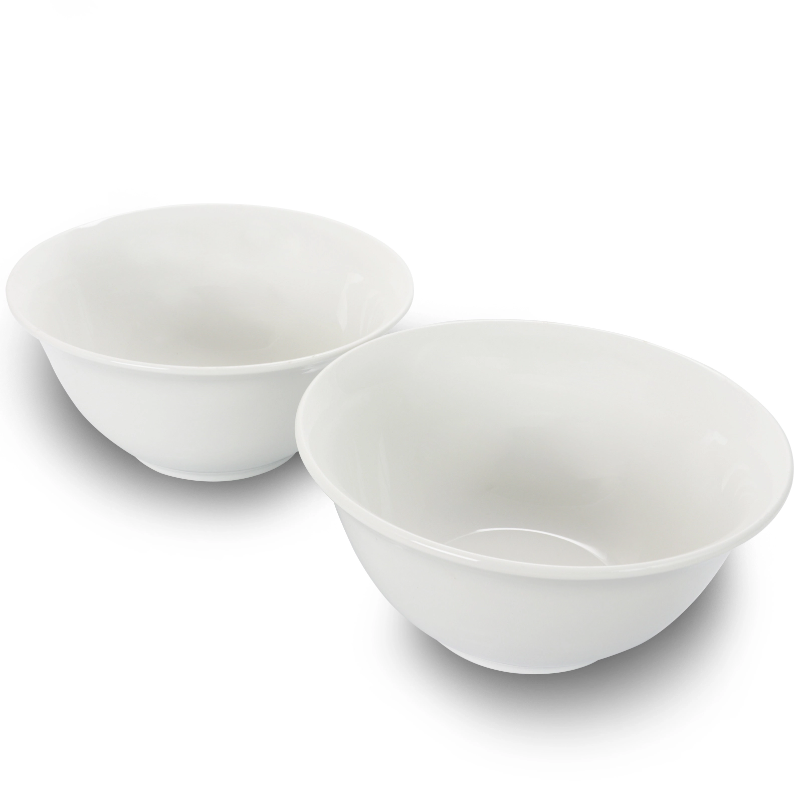 Gibson Home 2 Piece Inch Ceramic All-Purpose Round Bowl Set in White