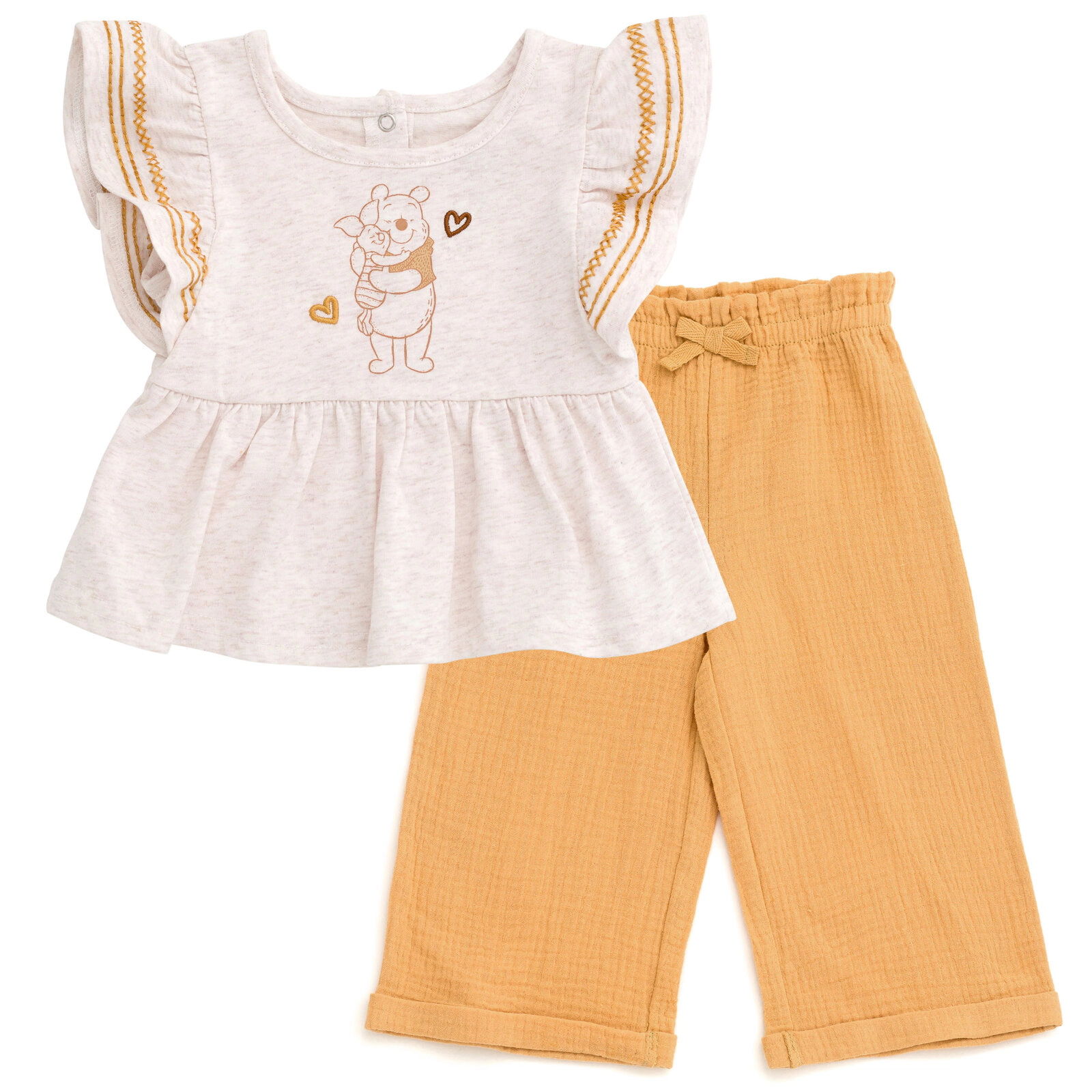 Disney Girls' 2-Piece Tee and Pants Set