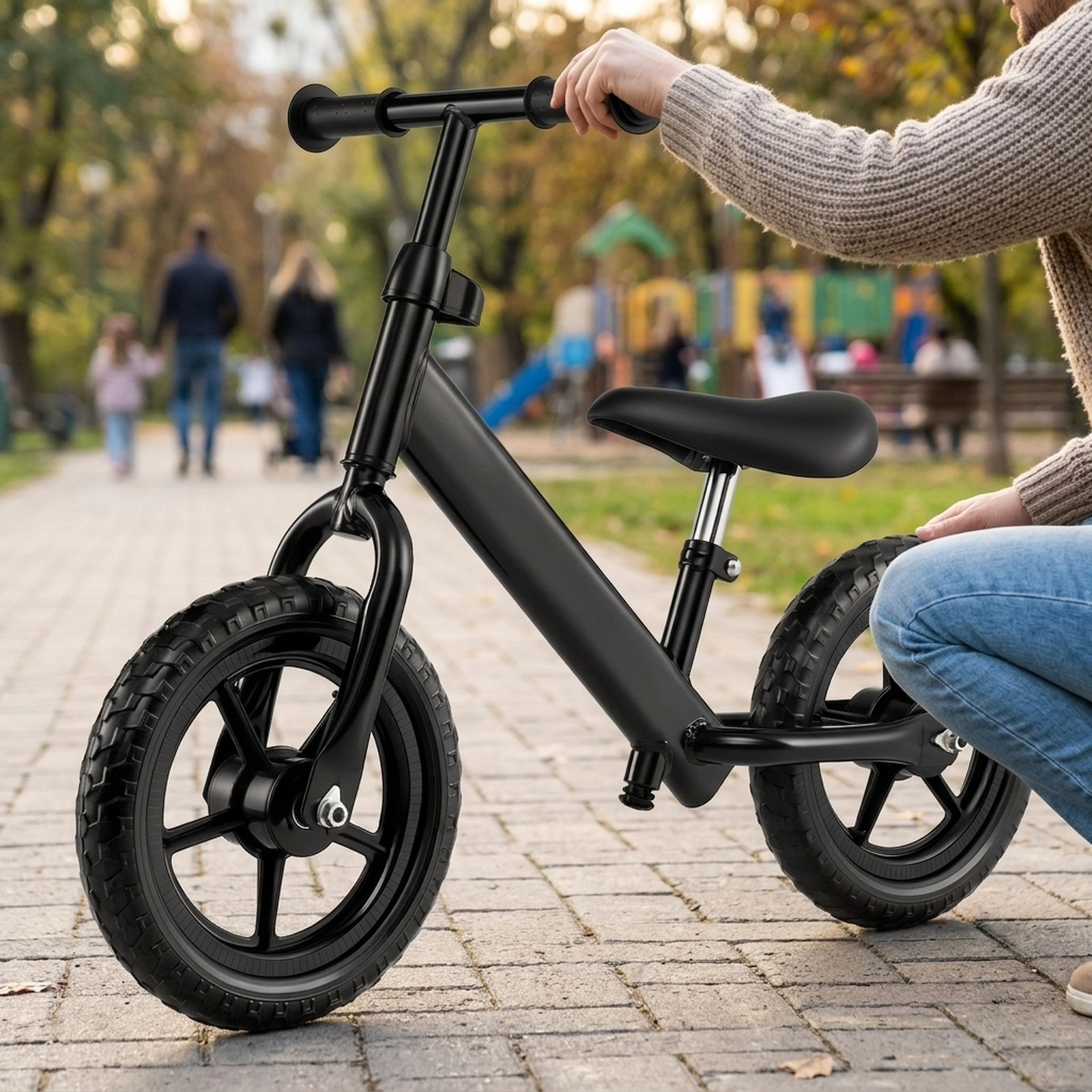 Toddler Balance Bike Ages 2-5 Adjustable Seat 11-in Puncture-Free Tires 6.3-lb Carbon Steel Frame
