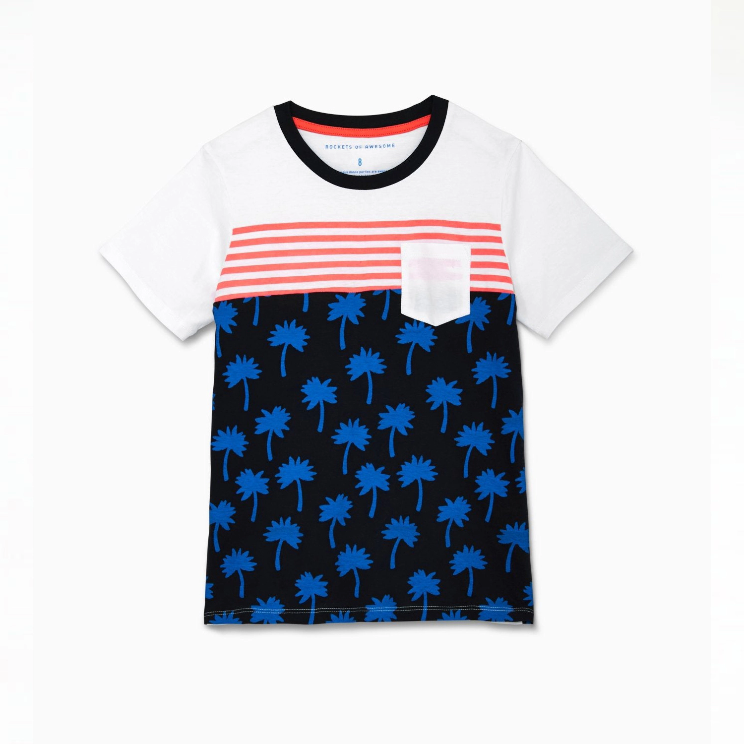 Rockets of Awesome Striped Palm Tree Tee for Boys