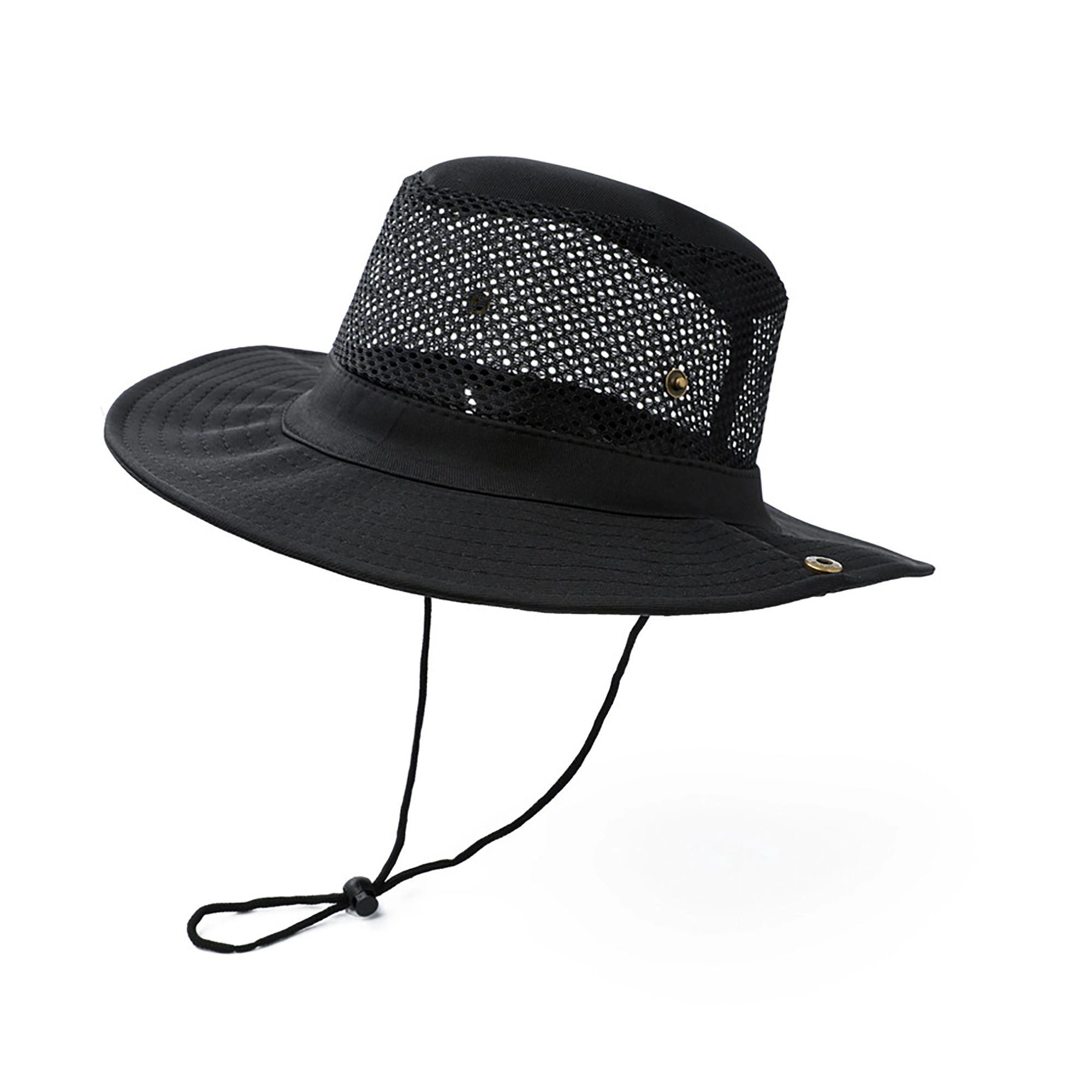 Anna-Kaci Women's Wide Brim Mesh Sun Hat Lightweight Breathable Outdoor Fishing Hiking Safari Hat, Multicolored