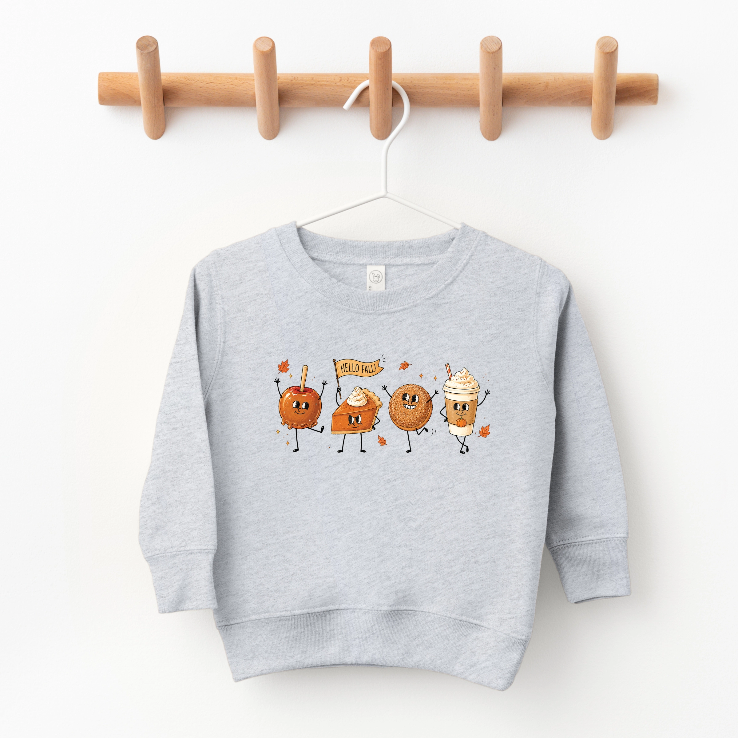 The Juniper Shop - Toddler Graphic Sweatshirt Hello Fall Stick Figures