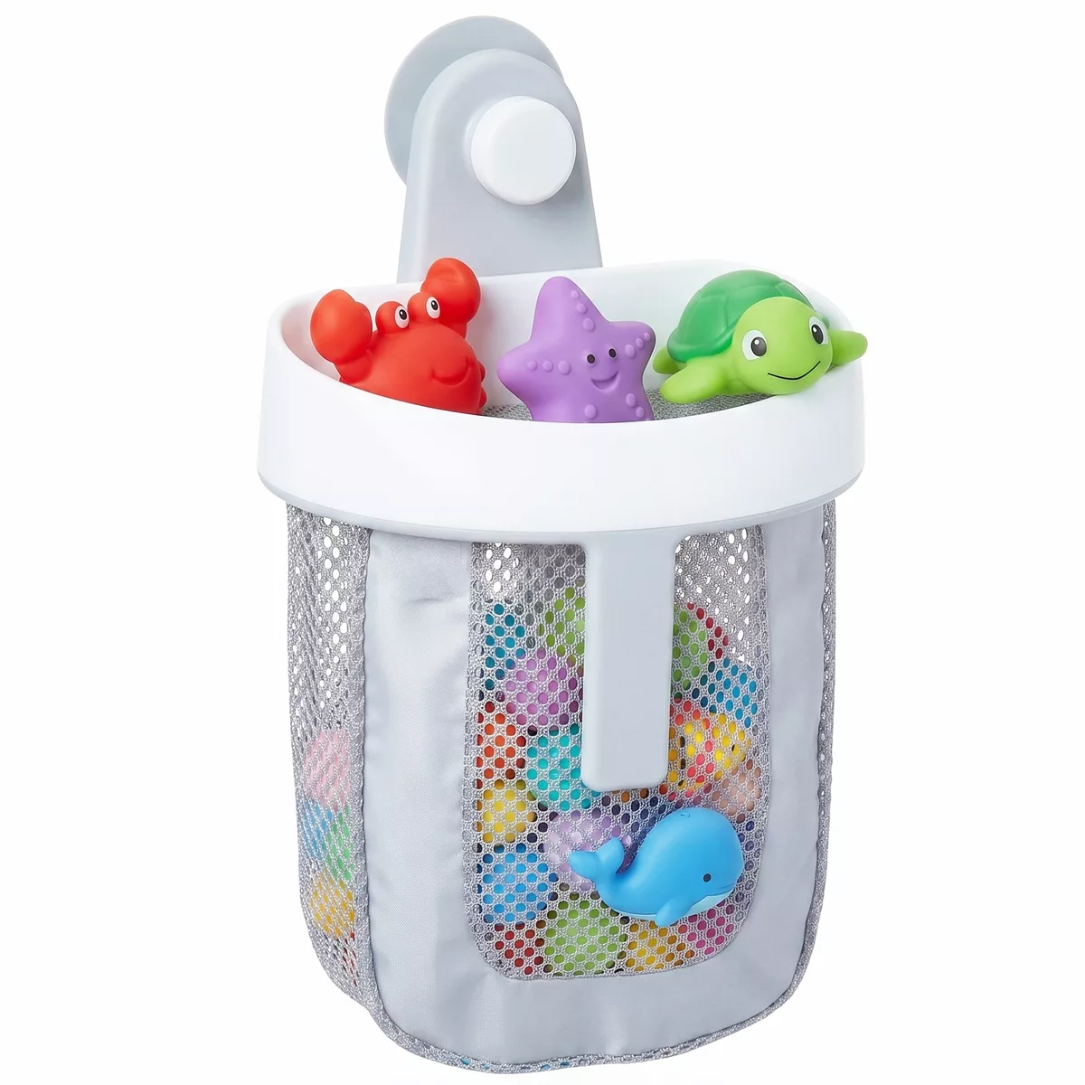 Sperric Baby Bath Toy Storage Caddy, Easy Access Mesh Storage, Hanging Toy Holder w/ Suction Cup, Bathtub Toy Organizer