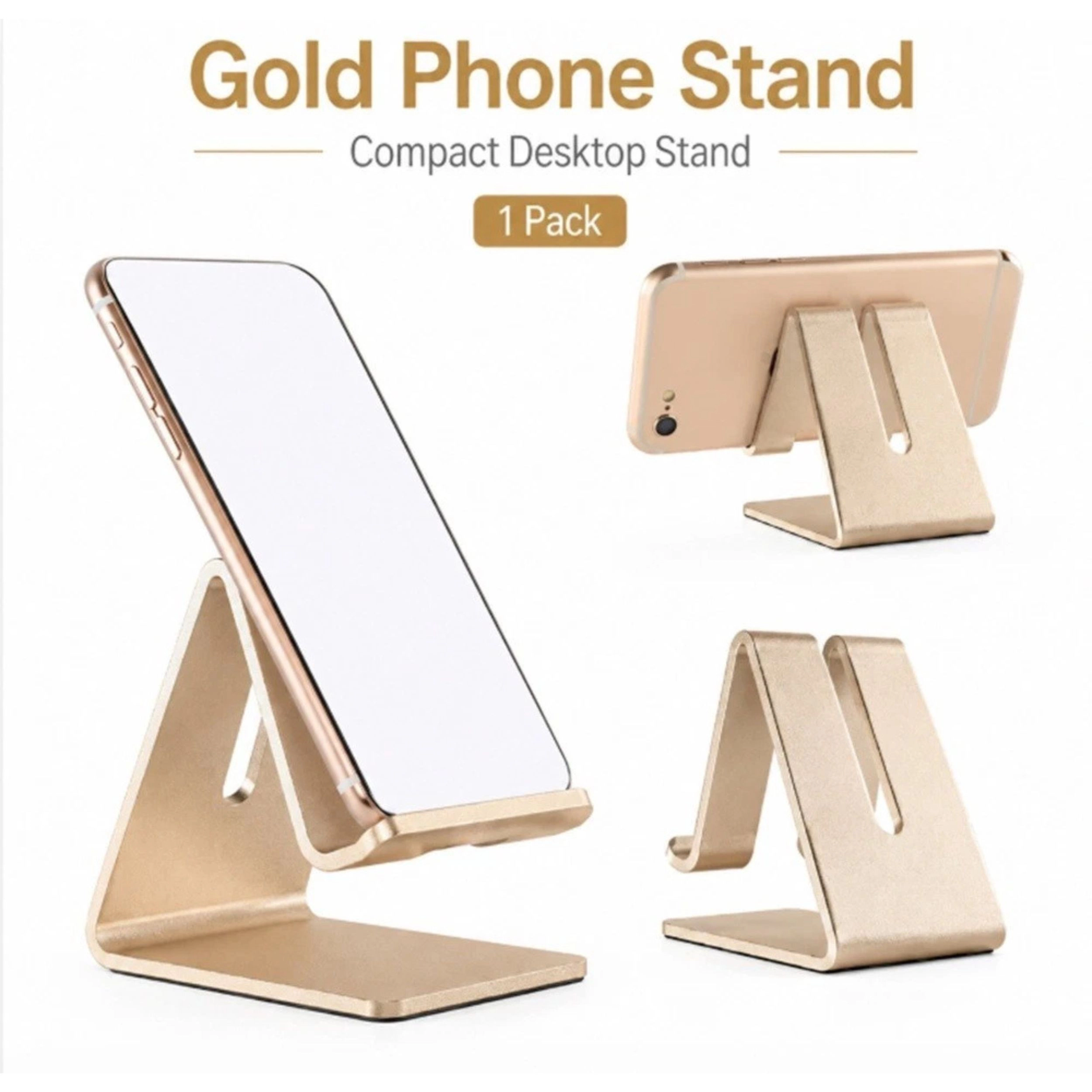 Home Collection Universal Aluminum Phone Stand Desk Holder for Phones & Tablets