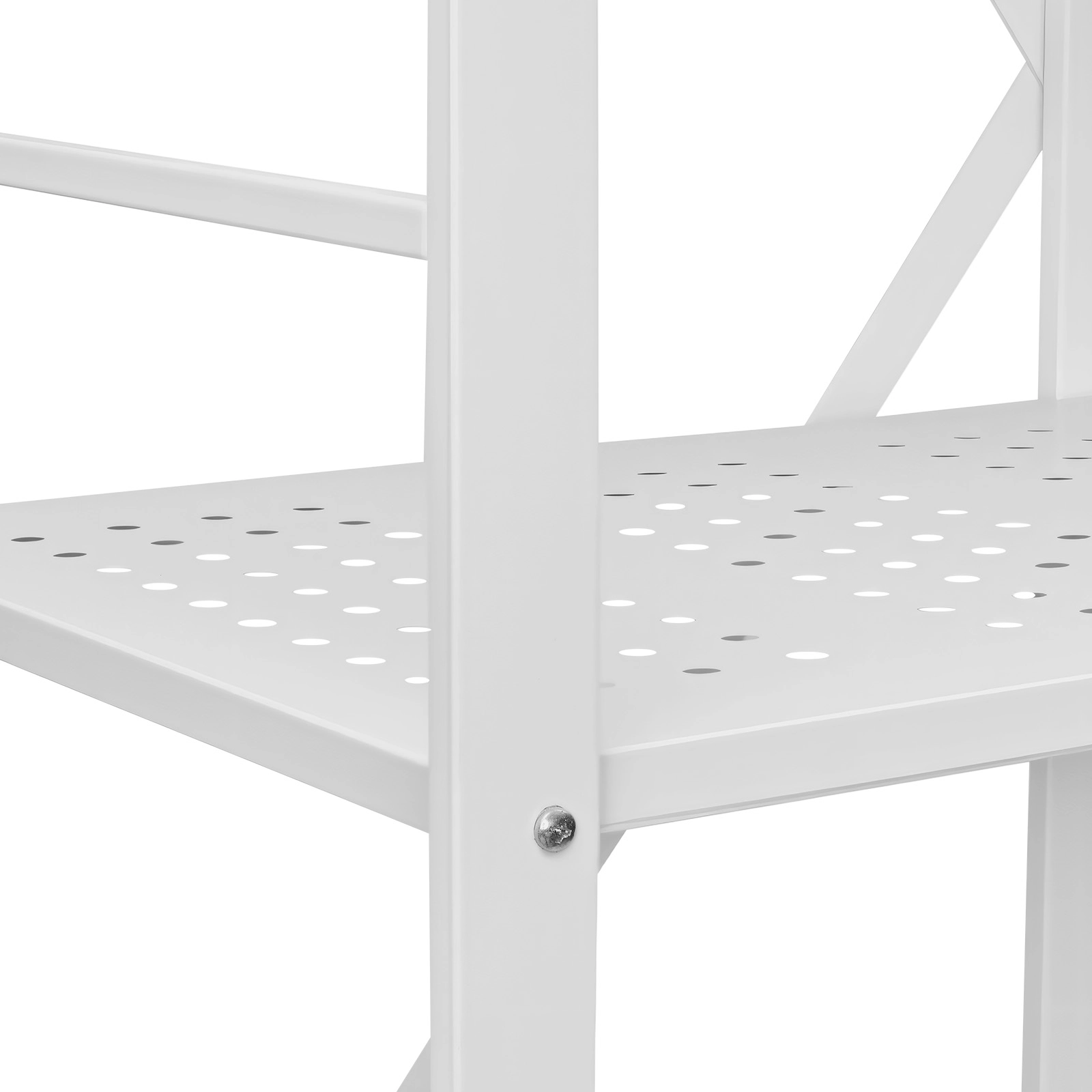 Flynama Folding Storage Shelf with Wheels -Tier No Assembly Organizer Shelf