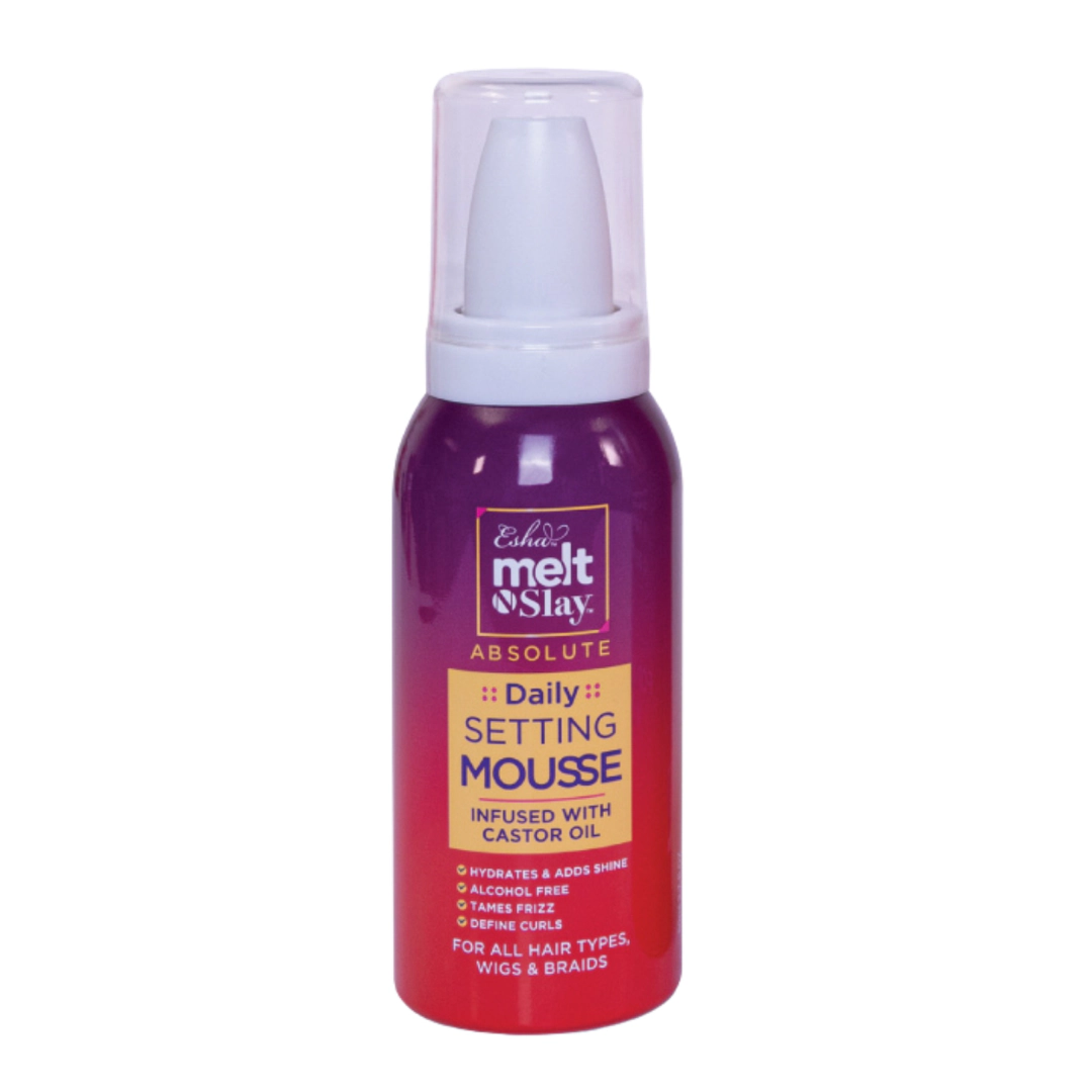 Esha Unisex Strong Hold, Frizz Control, Volume Boost Mousse Melt N Slay Setting Hair Mousse