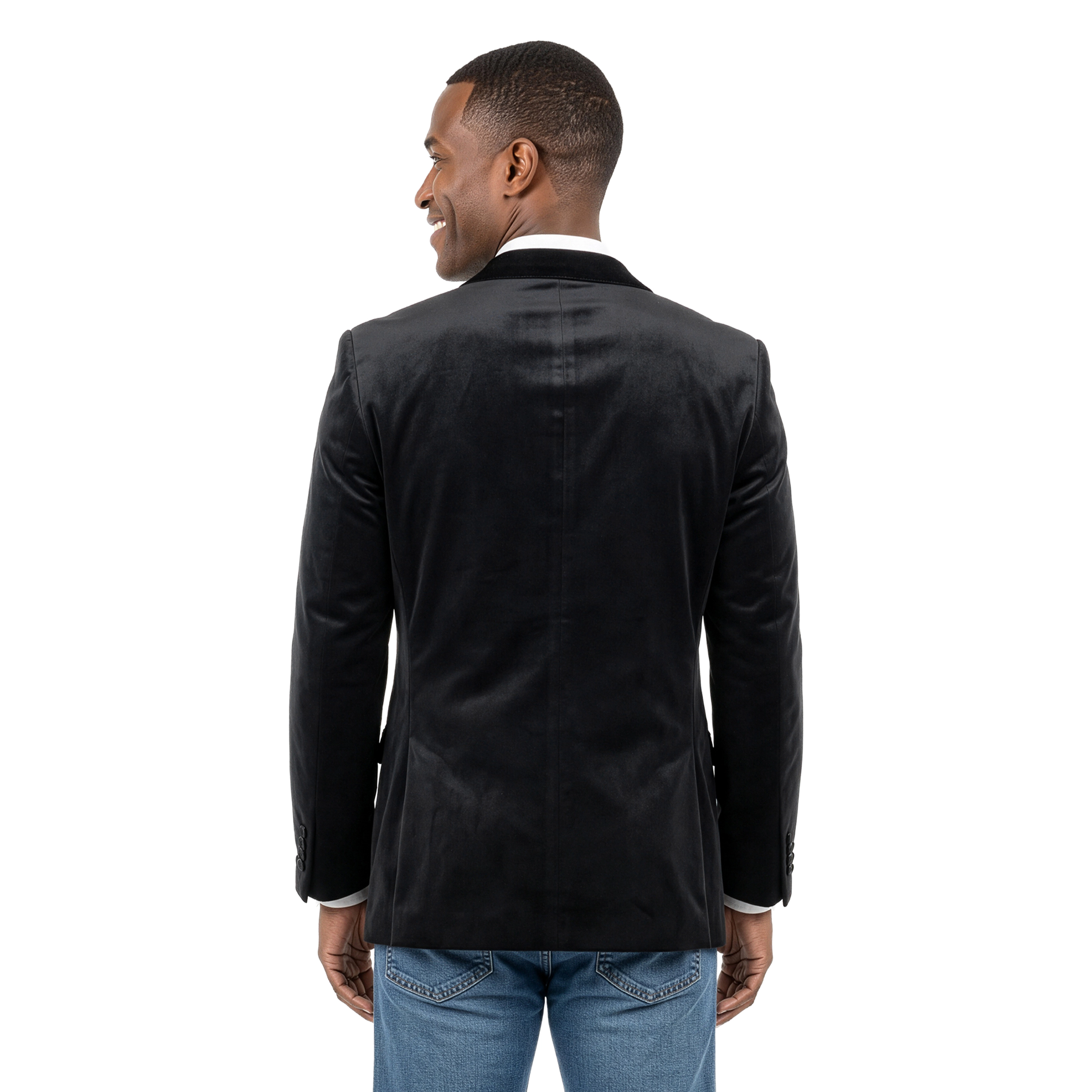 Tazzio Mens Modern Fit Velvet Dinner Jacket