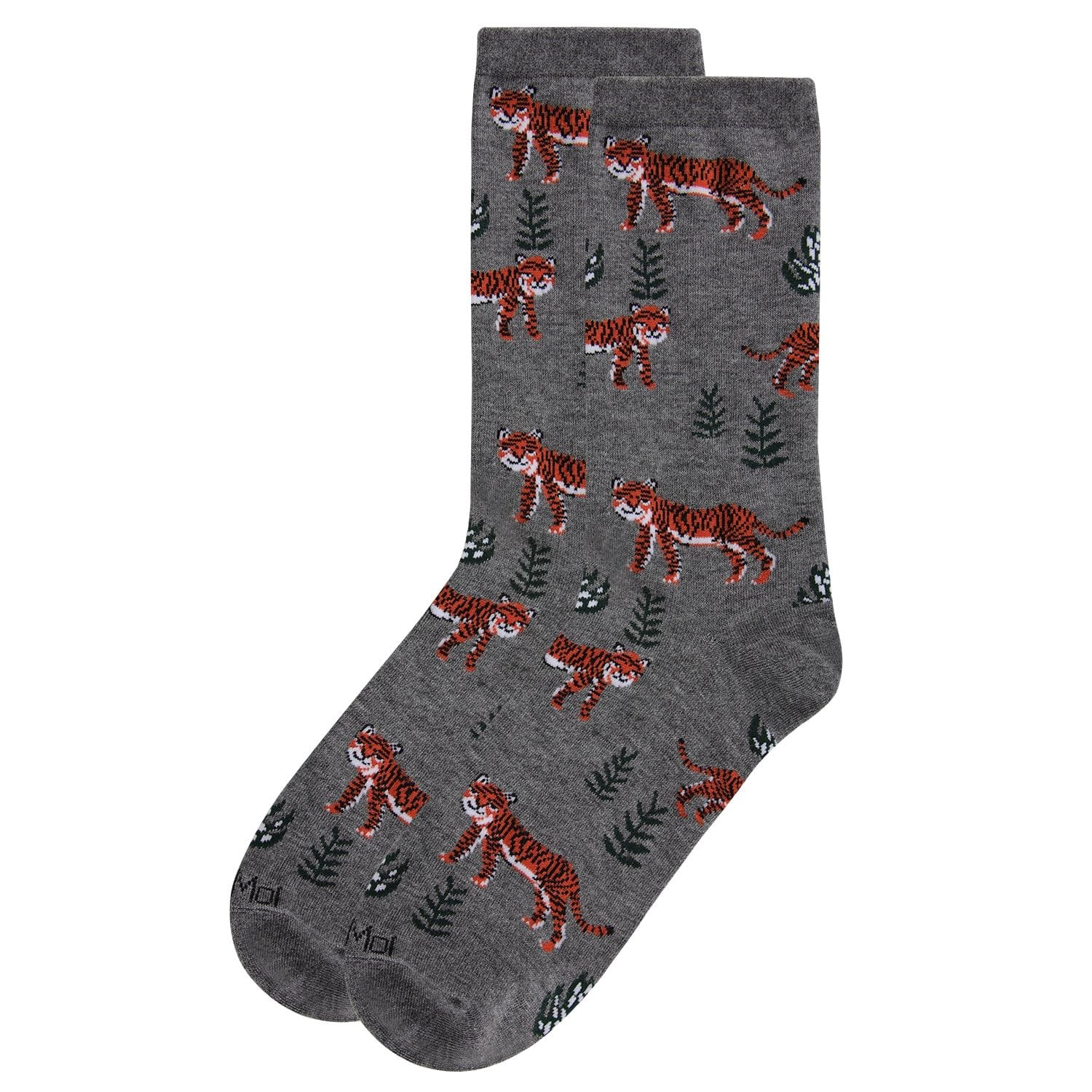 MeMoi Tigers Bamboo Blend Crew Socks