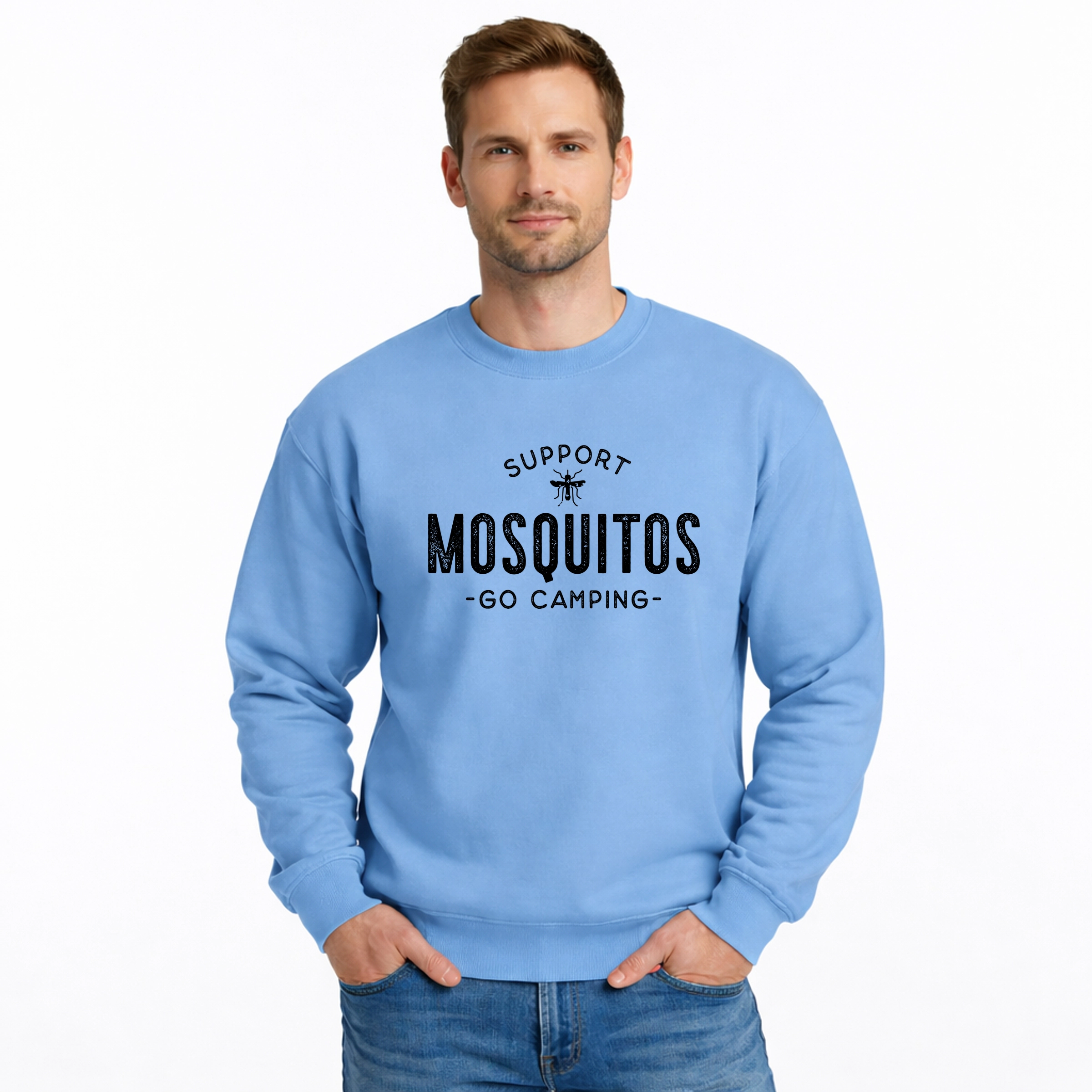 Simply Sage Market - Support Mosquitos Men's Graphic Sweatshirt