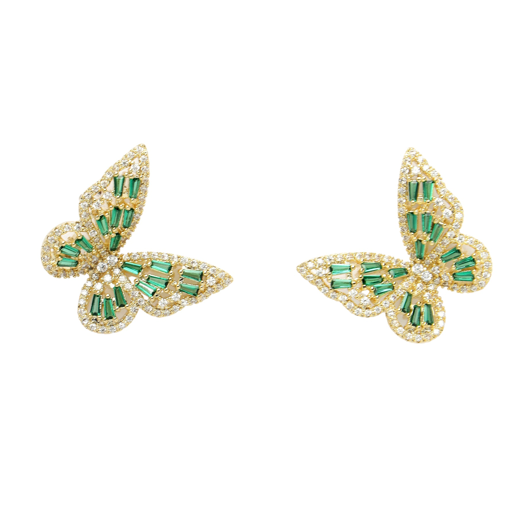 AGP PARIS Womens Diva Collection Butterfly Stud Earrings