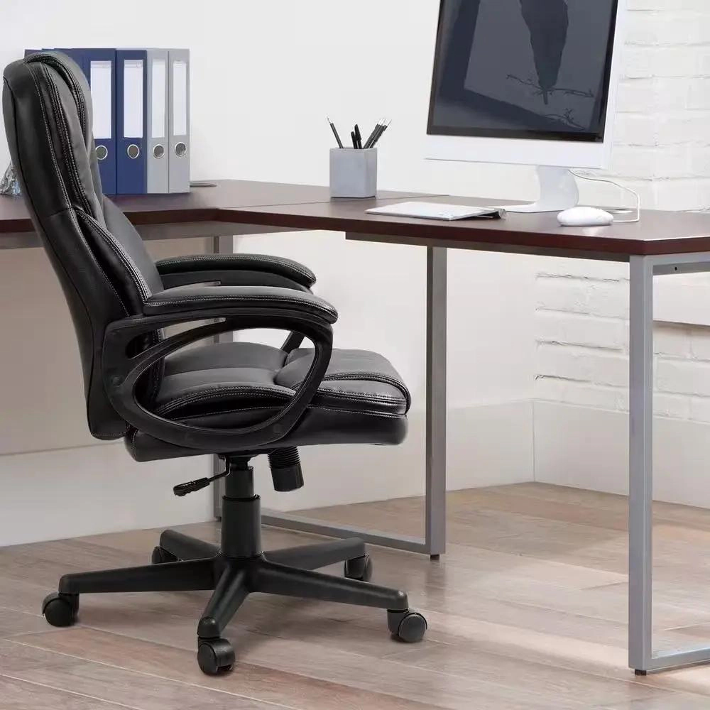 Platinum-Level Office Chairs Big And Tall Ergonomically Designed Leather Executive Chair With Swivel