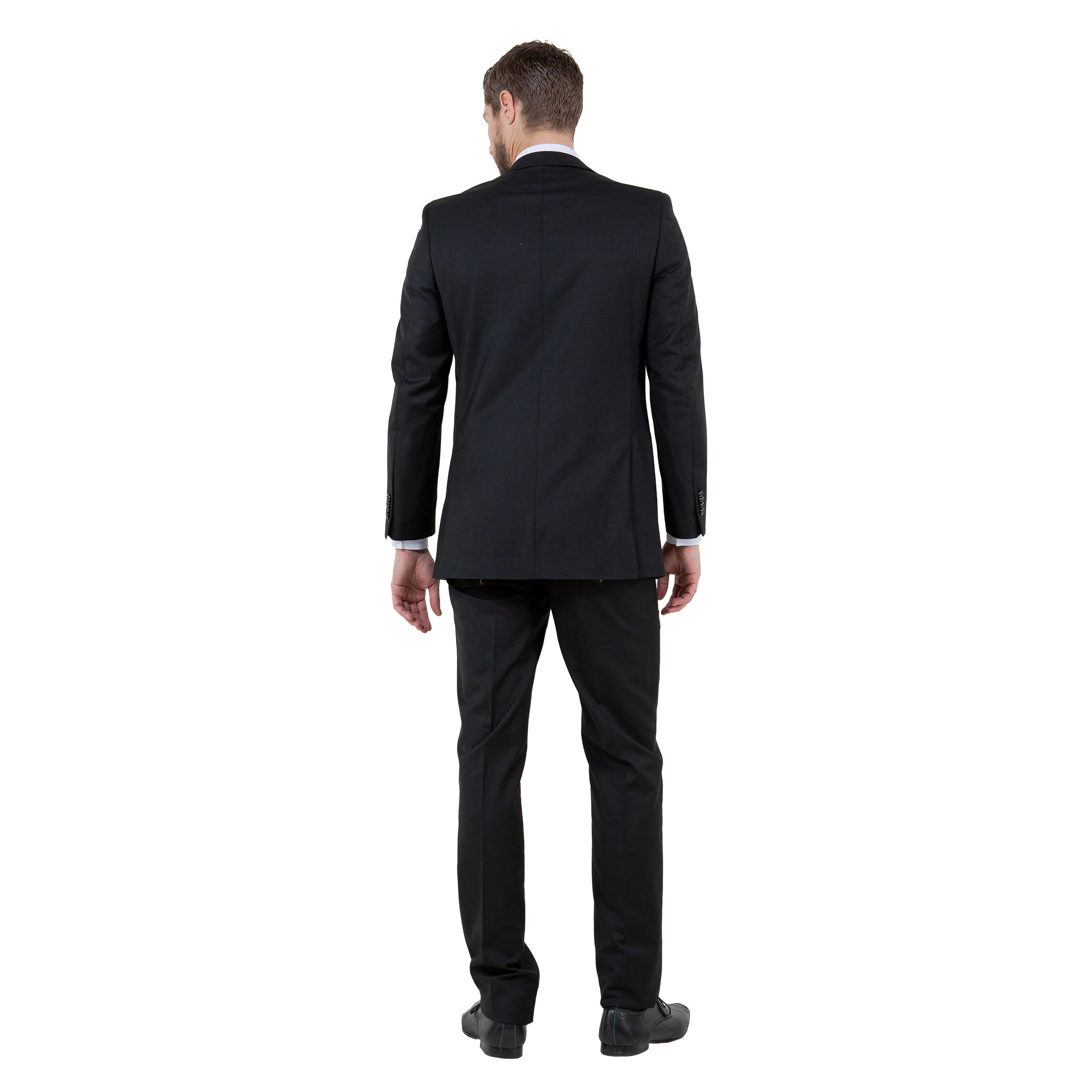 Tazzio Men’s Slim Fit 2 Piece Pick Stitch Suit Set