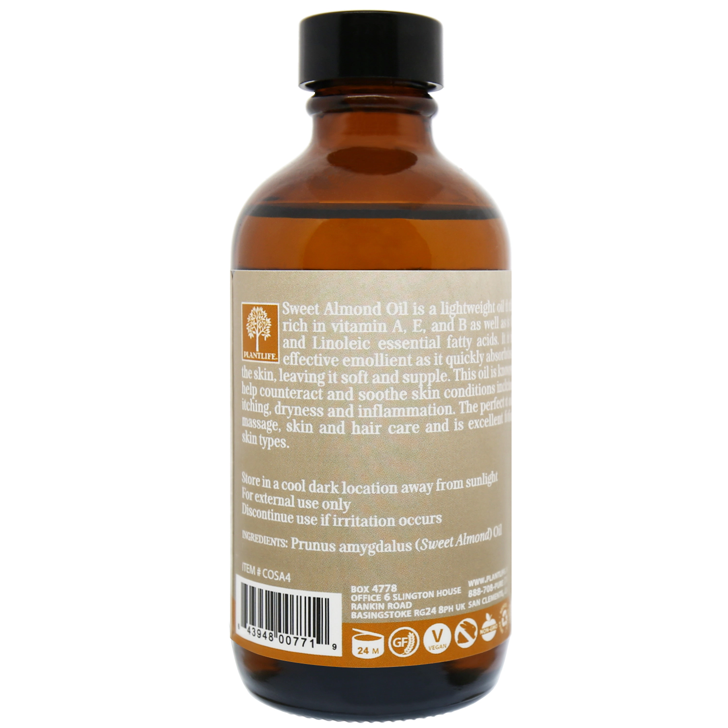Plantlife Sweet Almond Carrier Oil