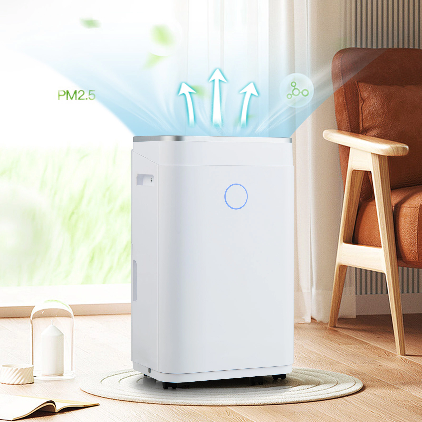 SlickBlue Automatic Home Dehumidifier with 1.7 Gallon Water Tank