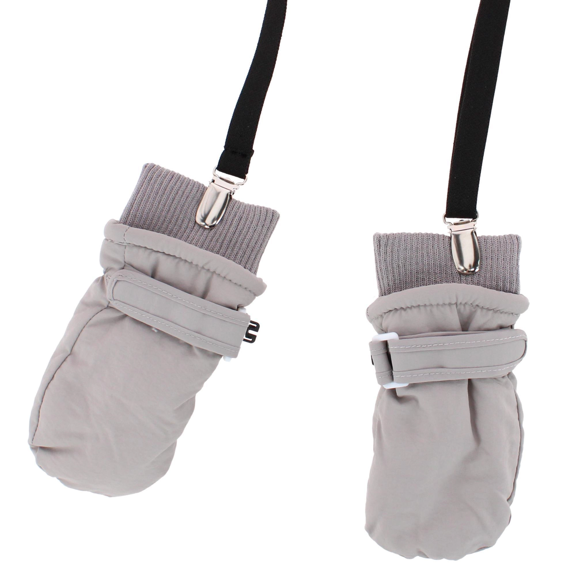CTM® Kids' Elastic 1/2 Inch One Piece Adjustable Mitten Clips (2 Pack)