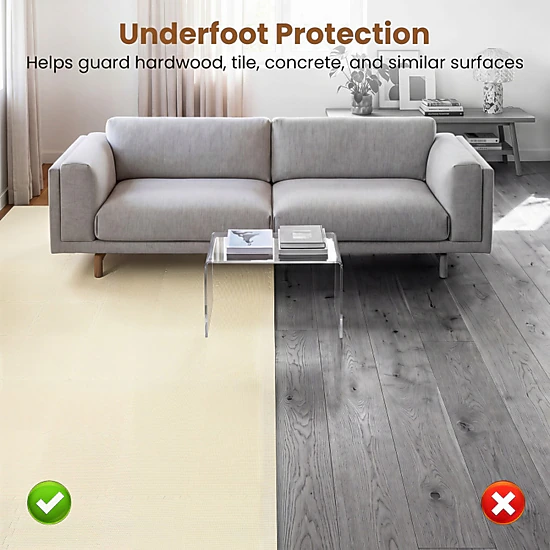 SUGIFT Beige 36-Tile 12.5-in Non-Slip Interlocking EVA Foam Floor Mats with Borders and 0.4-in Padding