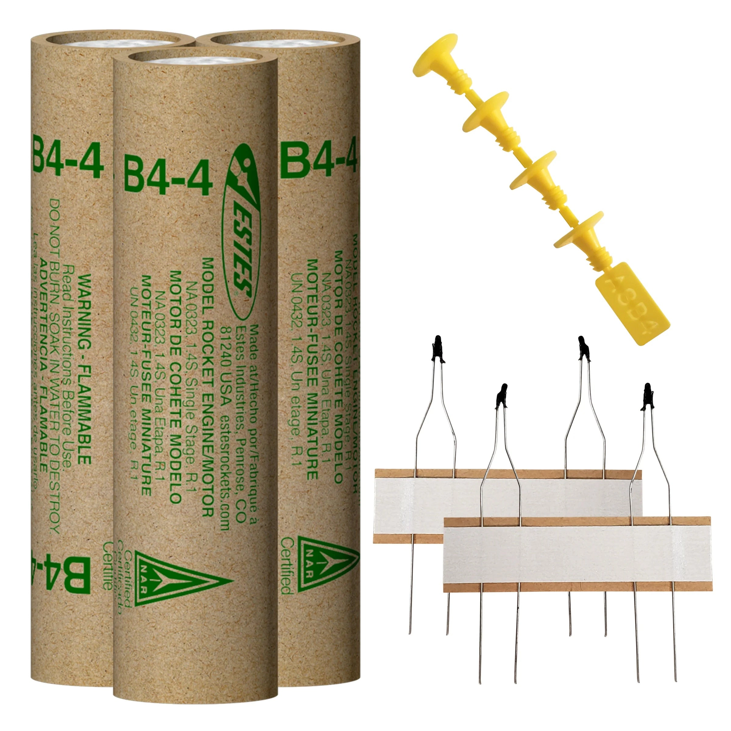 Estes B4-4 Model Rocket Engines 3-Pack (010019)