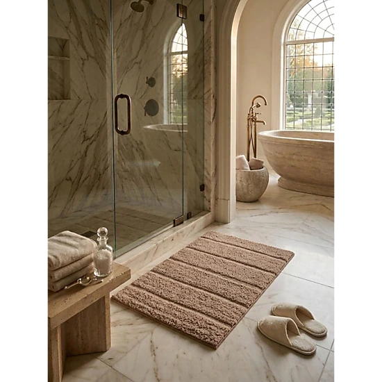 GAURI KOHLI Riga Ivory Bath Mat