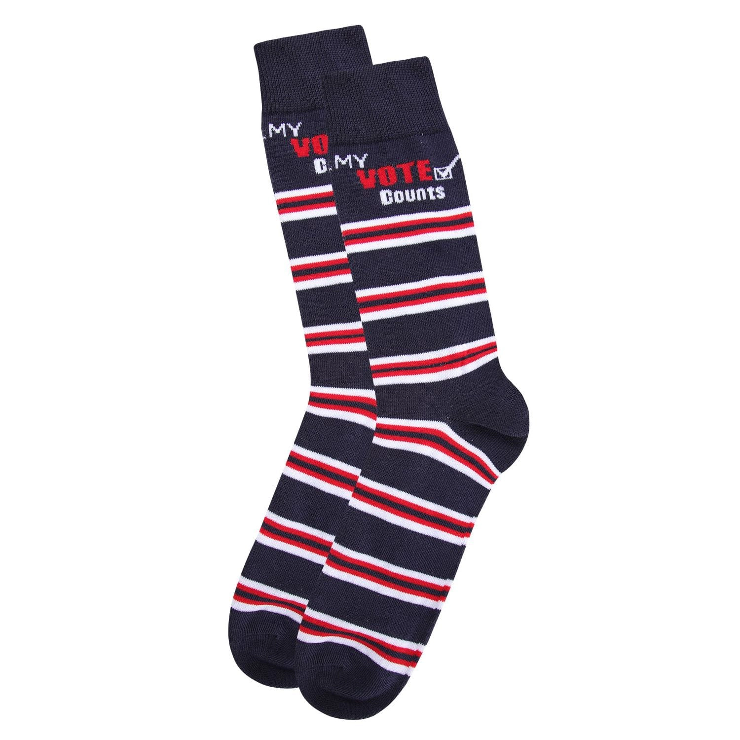 MeMoi Unisex "My Vote Counts" Novelty Crew Socks