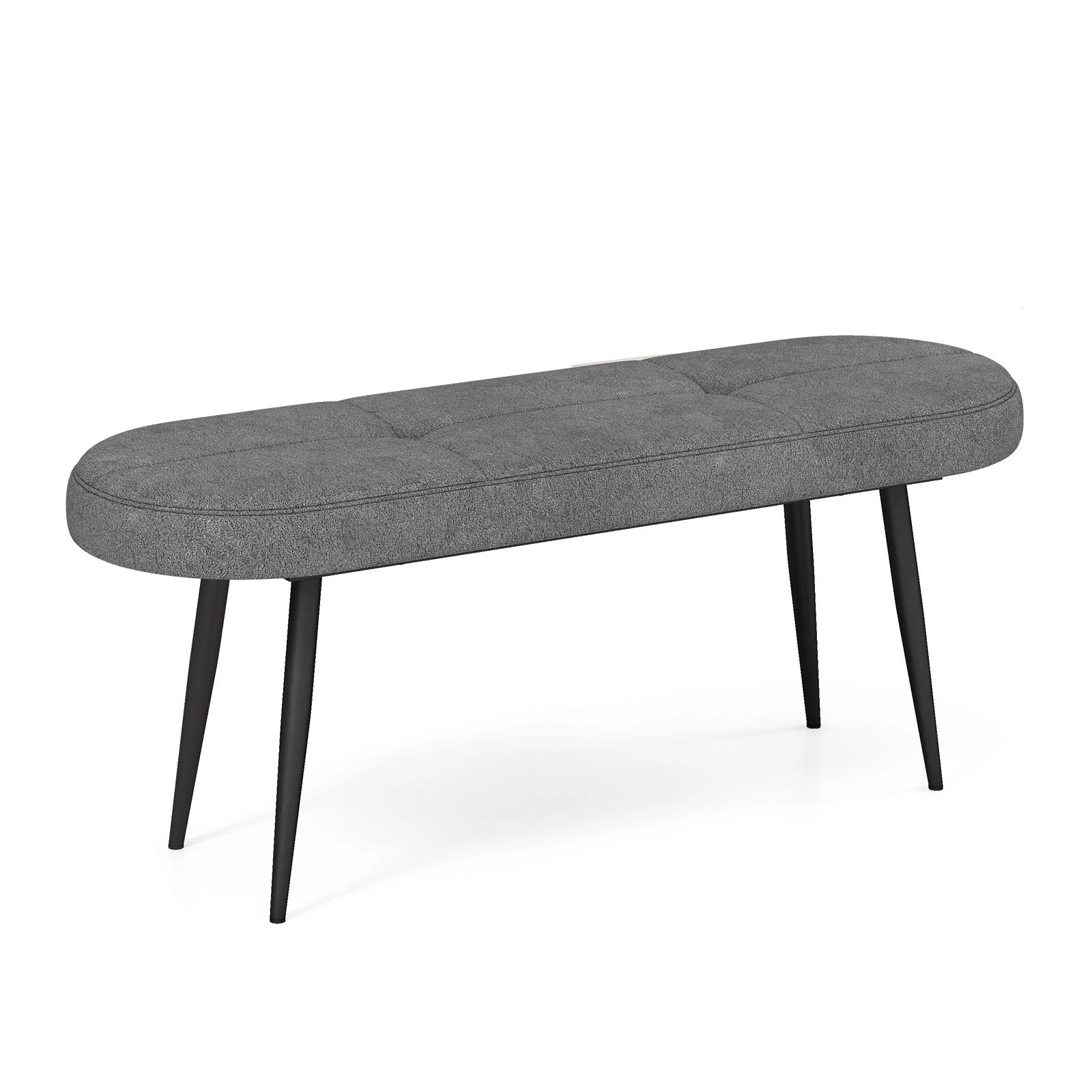 SlickBlue Unisex Upholstered Button Tufted Bench, Padded Entryway Ottoman