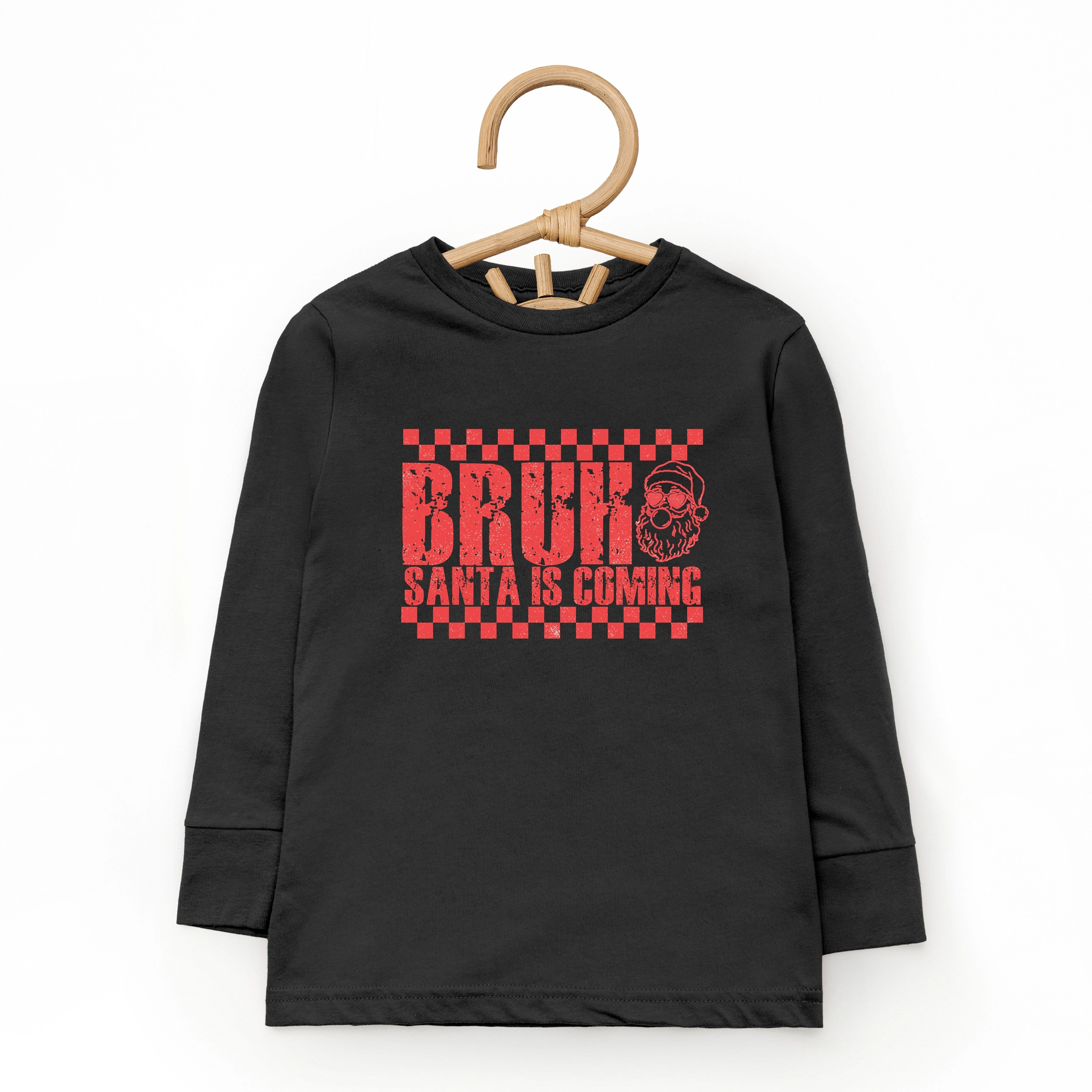 The Juniper Shop - Toddler Long Sleeve Graphic Tee Bruh Santa is Coming
