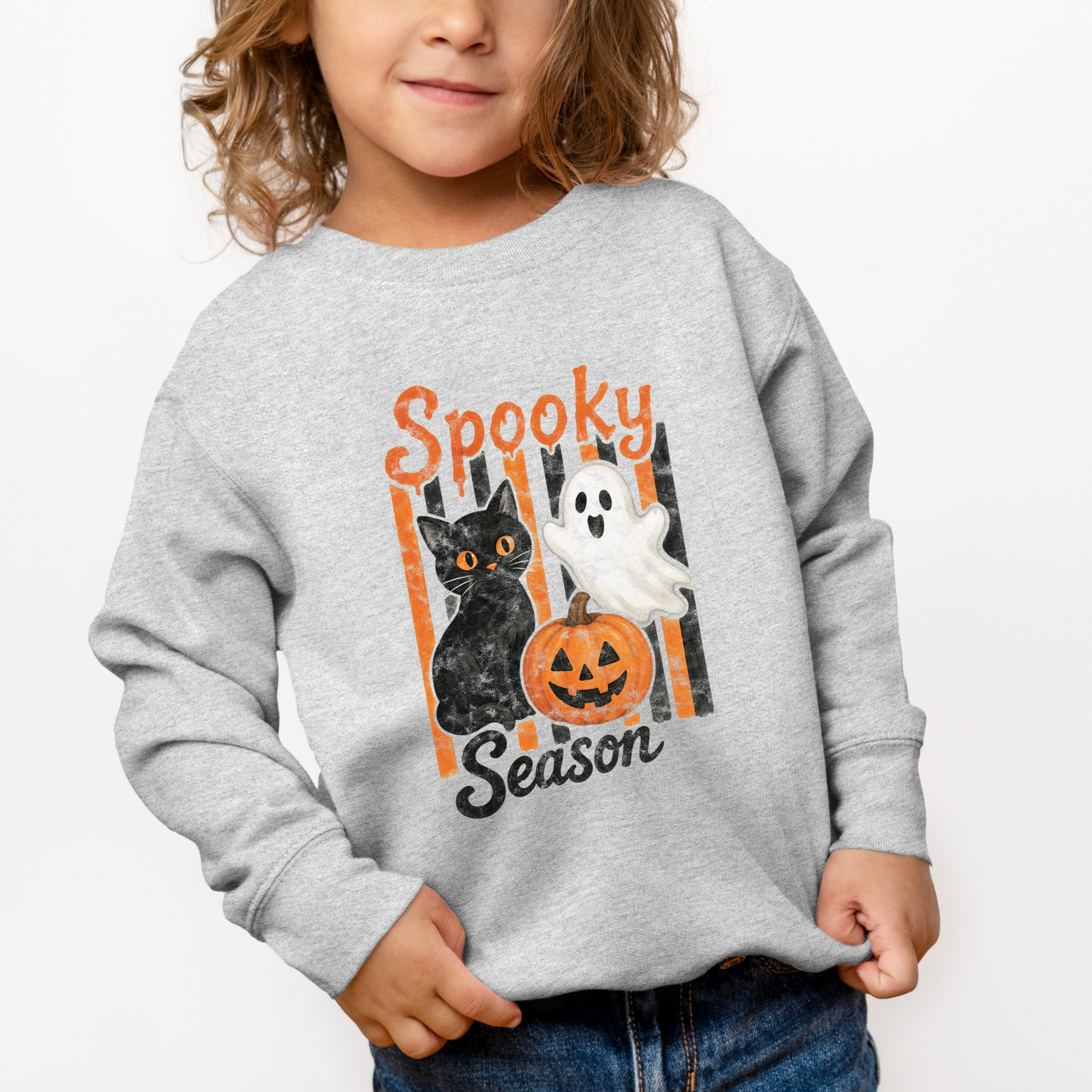 The Juniper Shop - Toddler Graphic Sweatshirt Spooky Season Characters