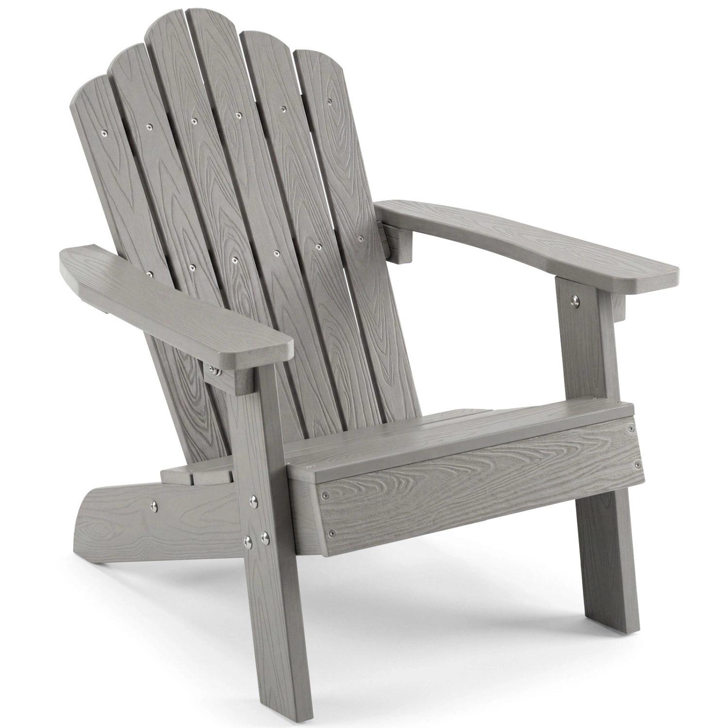 Hivvago Kids Adirondack Chair All-Weather Outdoor For Children With Tilted High Backrest